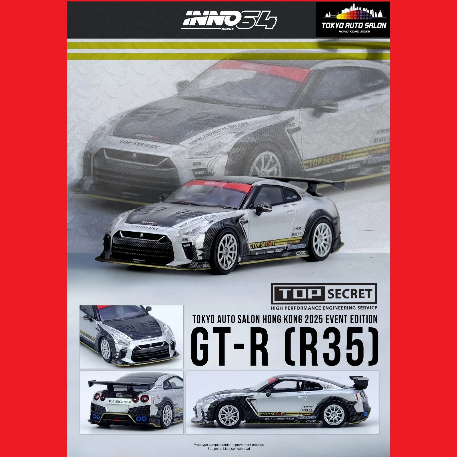 INNO64 1/64 GT-R R33 and R35 set of 2 TASHK 2025 - Image 3