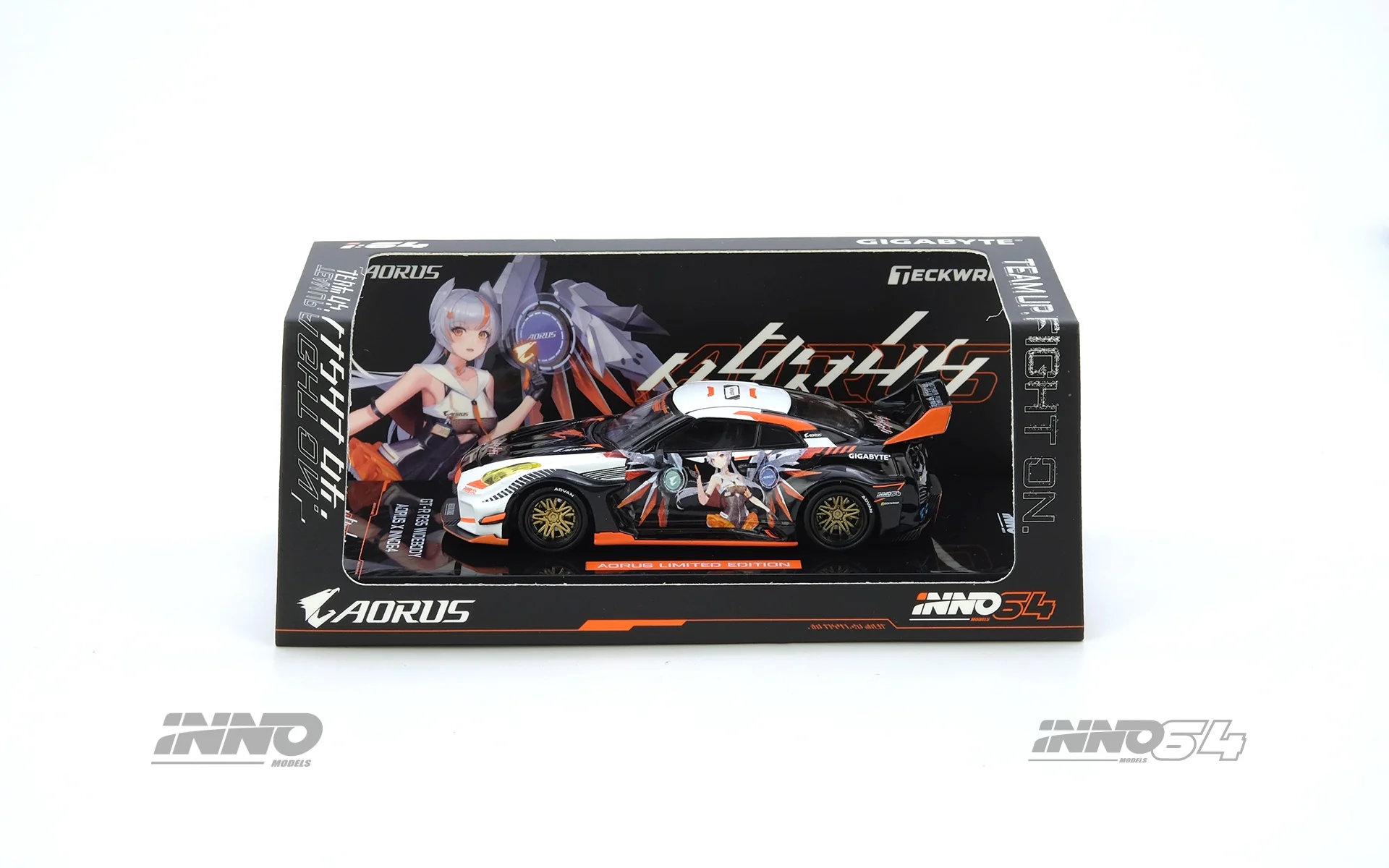 INNO64 1/64 GT-R R35 WIDEBODY AORUS X INNO64 Limited Edition IN64-R35LB-AORUS - Image 2