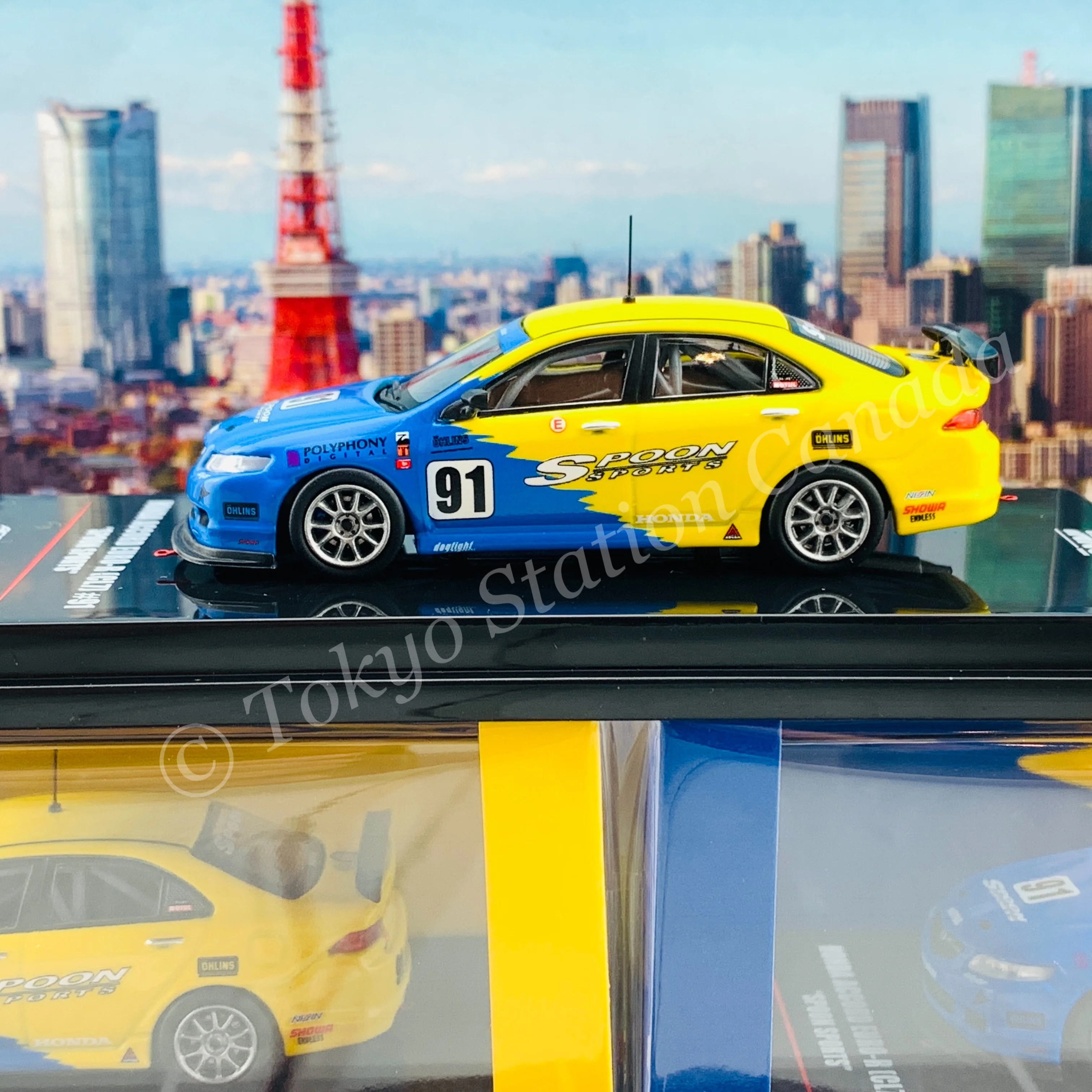 INNO64 1/64 HONDA ACCORD Euro-R #91 (CL7) Spoon Sports IN64-CL7-SP - Image 3