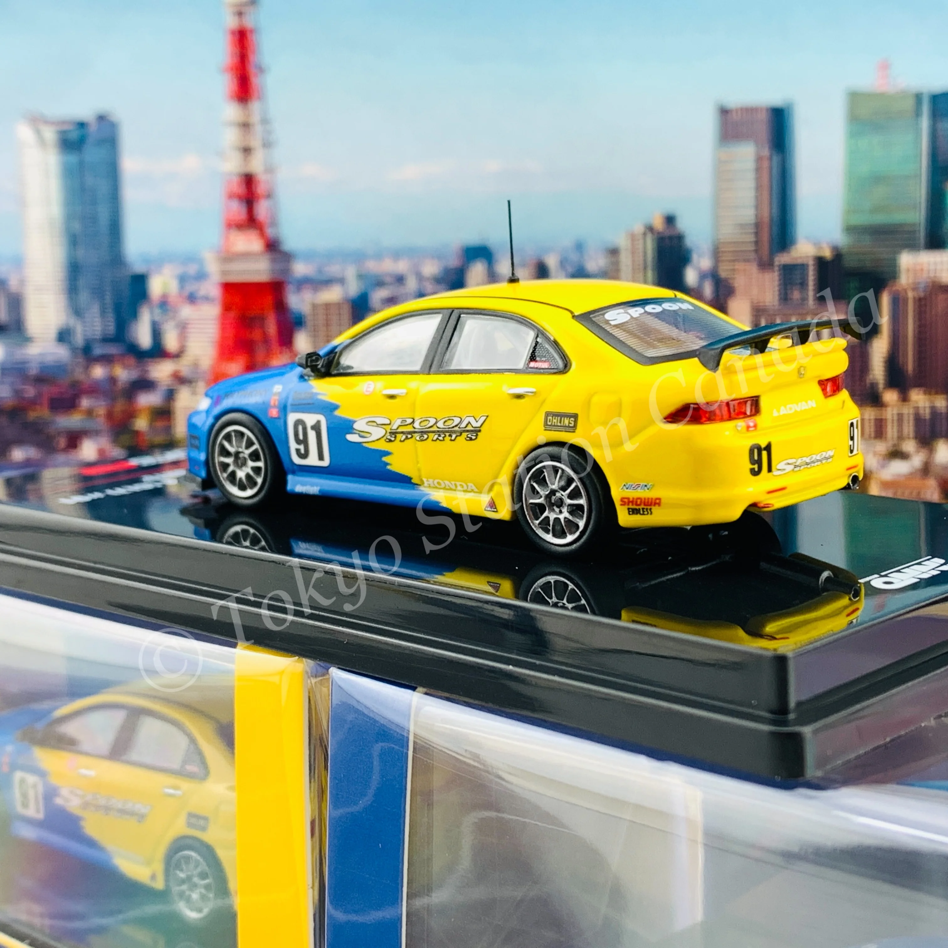 INNO64 1/64 HONDA ACCORD Euro-R #91 (CL7) Spoon Sports IN64-CL7-SP - Image 4
