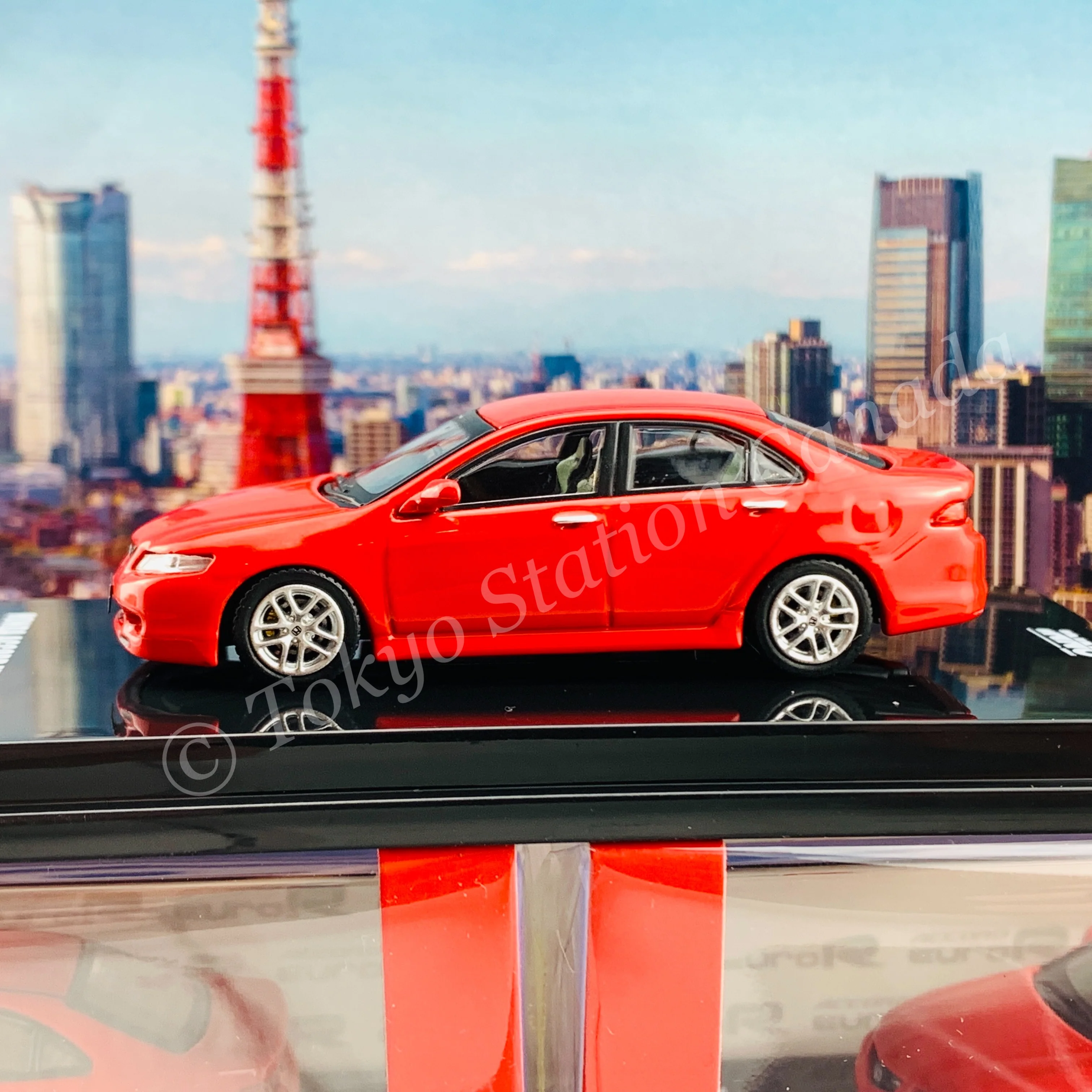 INNO64 1/64 HONDA ACCORD Euro-R CL7 Milano Red With extra wheels and Decals IN64-CL7-RED - Image 5