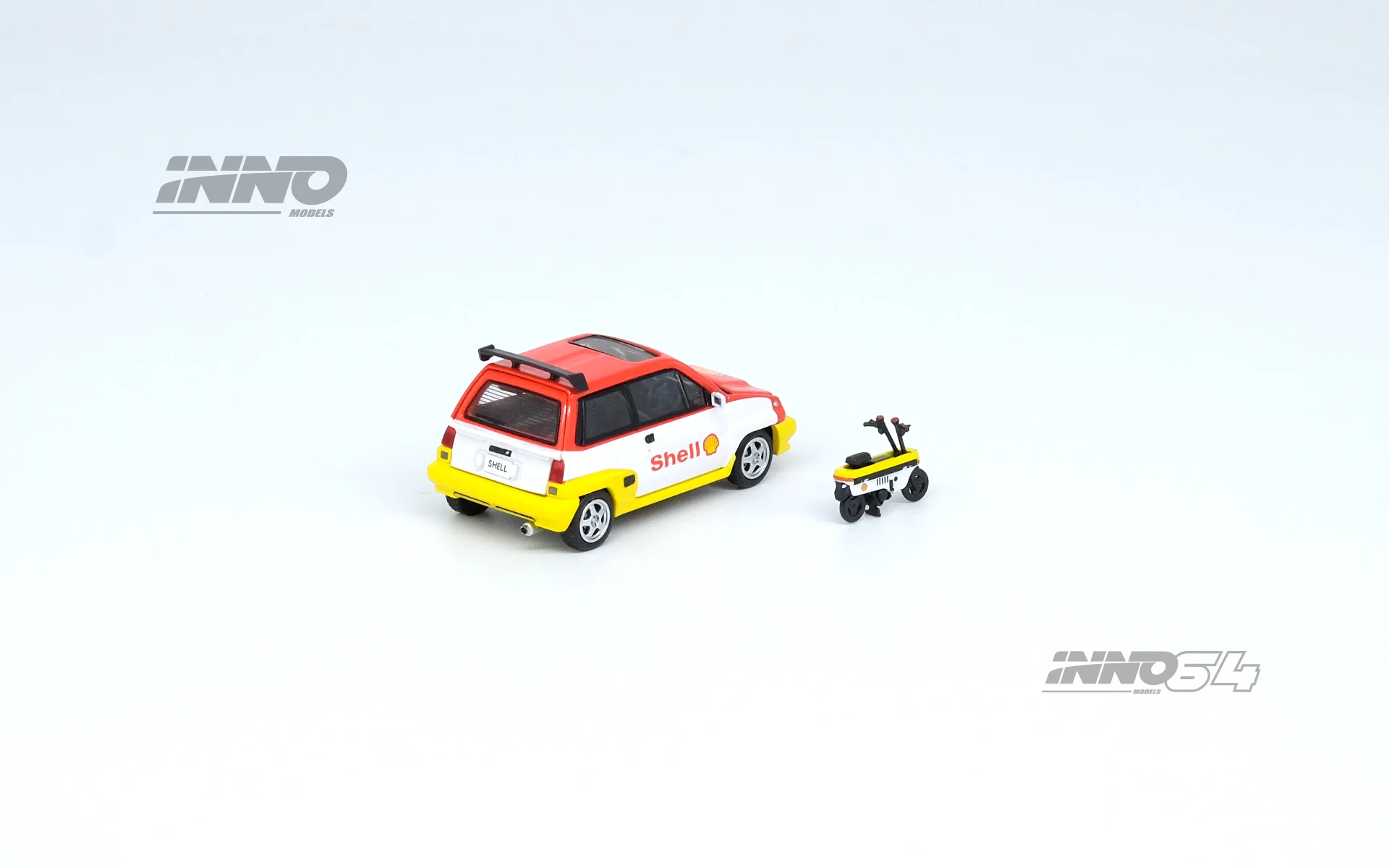 INNO64 1/64 HONDA CITY TURBO II "SHELL"  With "SHELL" MOTOCOMPO IN64-CITYII-SHELL - Image 3