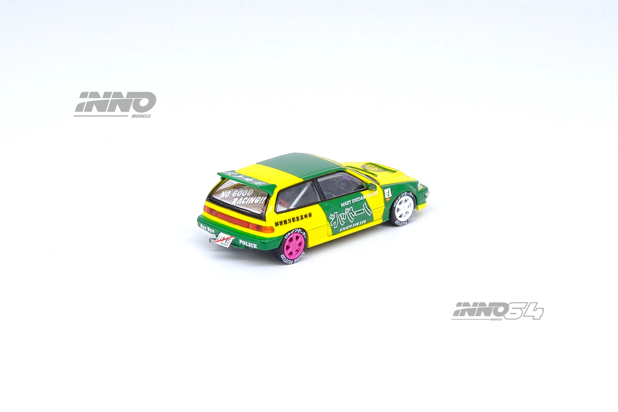 INNO64 1/64 HONDA CIVIC EF9 "NO GOOD RACING" OSAKA AUTO MESSE 2019 With Figure IN64-EF9-JDM13 - Image 4
