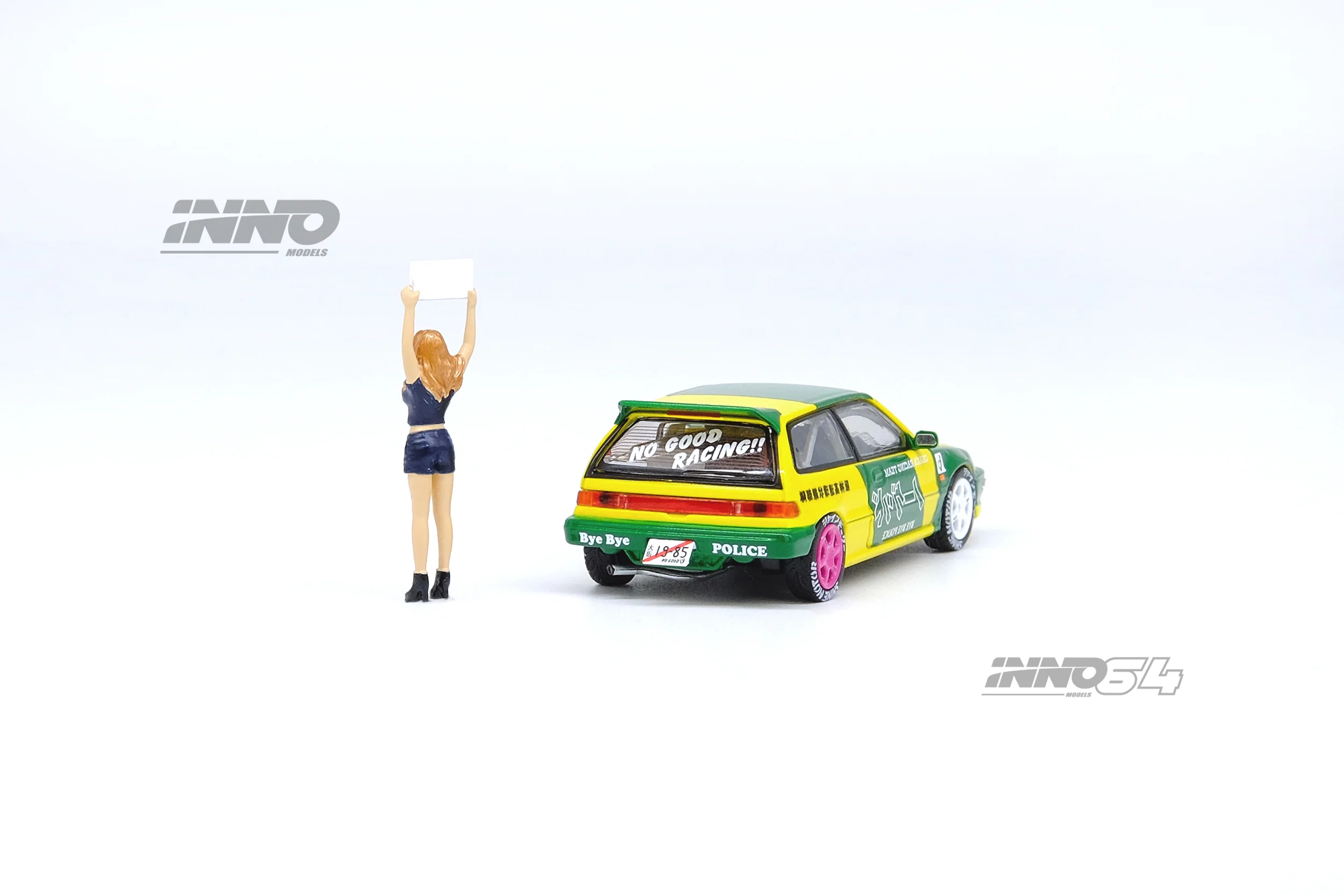 INNO64 1/64 HONDA CIVIC EF9 "NO GOOD RACING" OSAKA AUTO MESSE 2019 With Figure IN64-EF9-JDM13 - Image 6