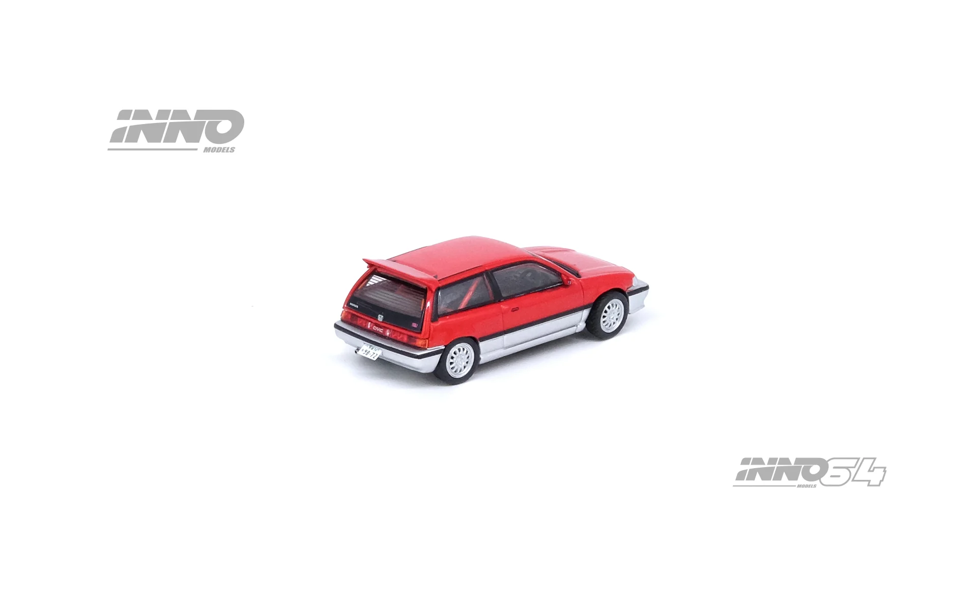 INNO64 1/64 HONDA CIVIC Si E-AT Red/Silver IN64-EAT-RESL - Image 2