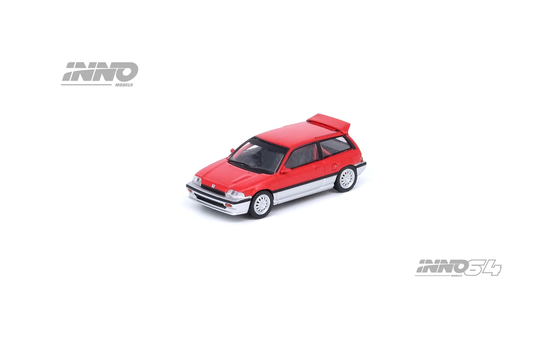 INNO64 1/64 HONDA CIVIC Si E-AT Red/Silver IN64-EAT-RESL - Image 3