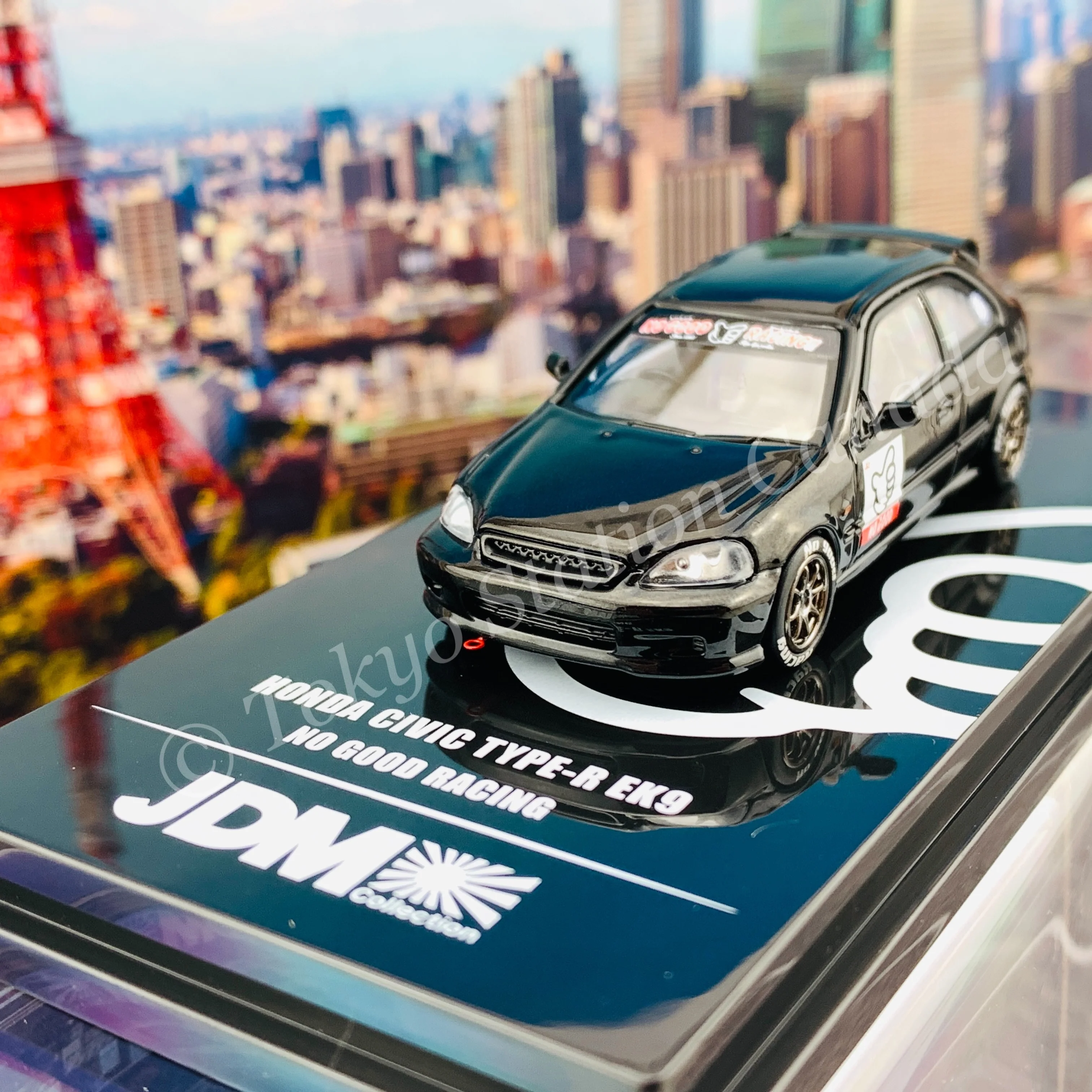 INNO64 1/64 HONDA CIVIC Type-R EK9 NO GOOD RACING IN64-EK9-JDM10 - Image 3