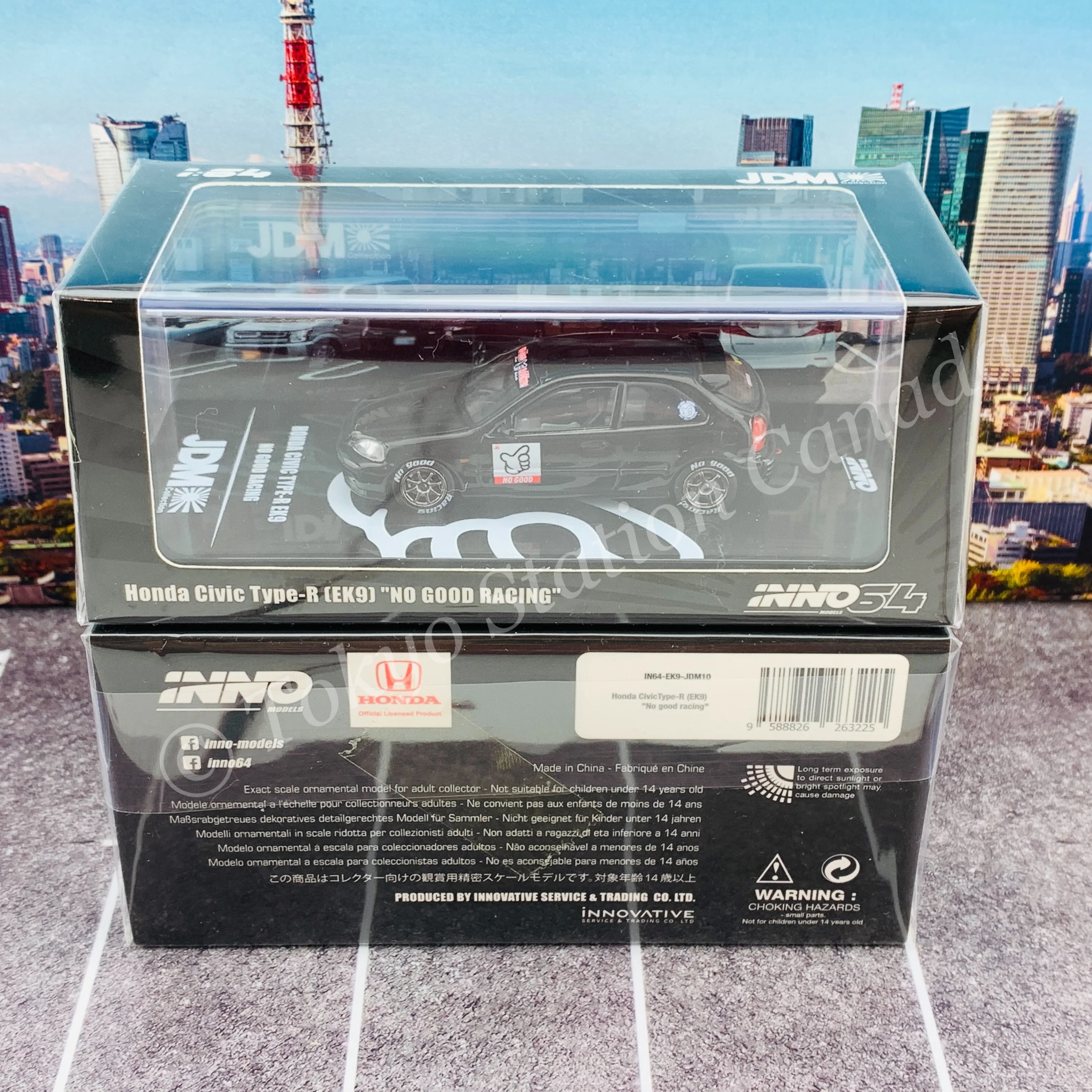 INNO64 1/64 HONDA CIVIC Type-R EK9 NO GOOD RACING IN64-EK9-JDM10 - Image 6