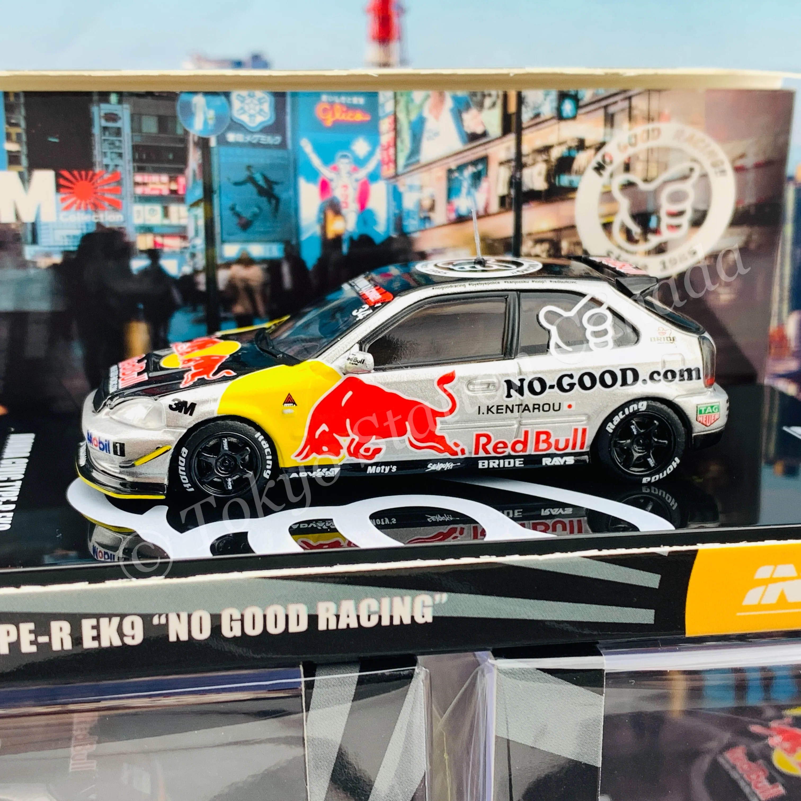 INNO64 1/64 HONDA CIVIC TYPE-R EK9 "NO GOOD RACING" OSAKA AUTO MESSE 2020 IN64-EK9-JDM11 - Image 3