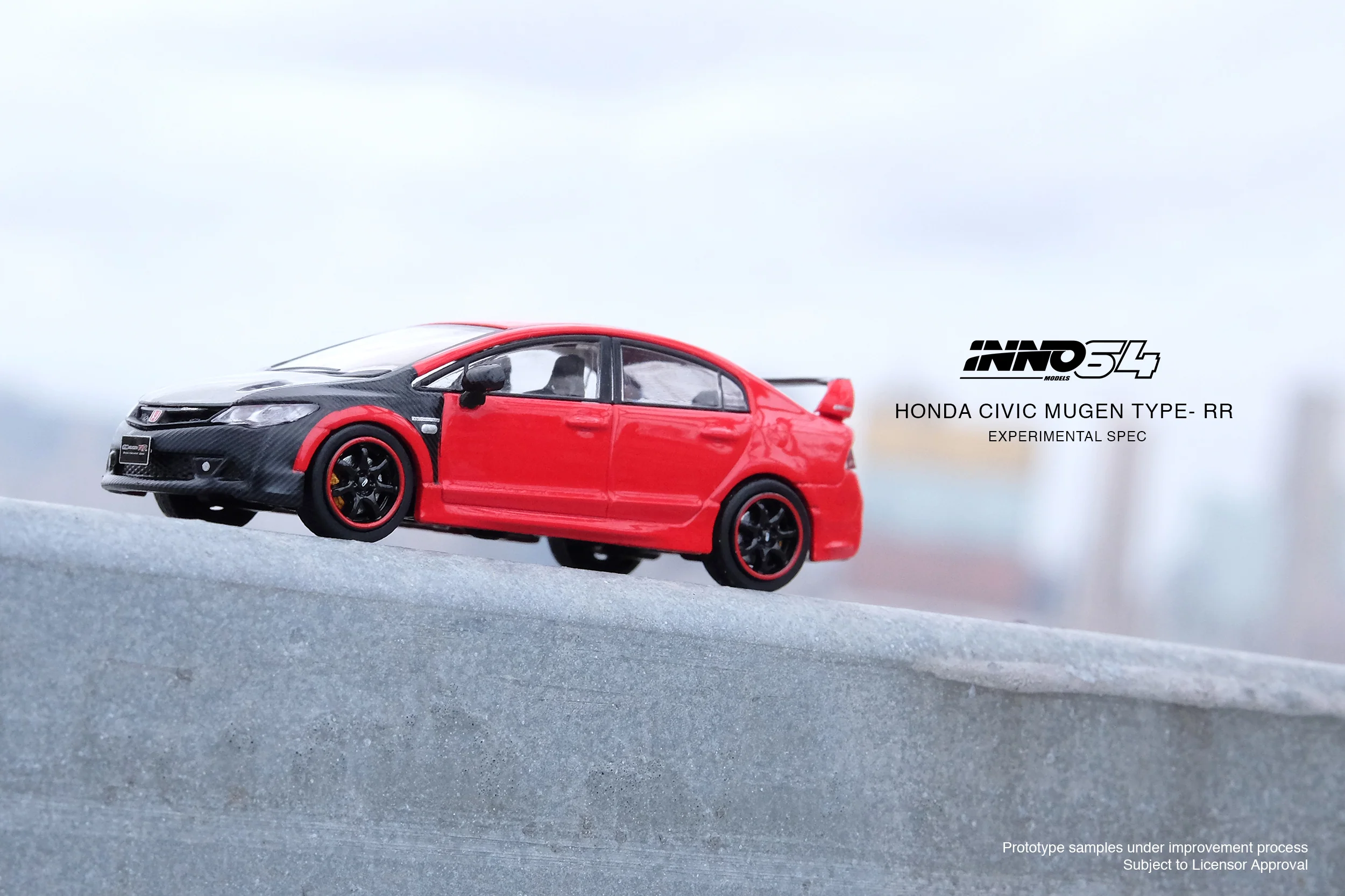 INNO64 1/64 HONDA CIVIC Type-RR FD2 MUGEN RR Experimental Spec 2008 IN64-FD2R-RRES - Image 3