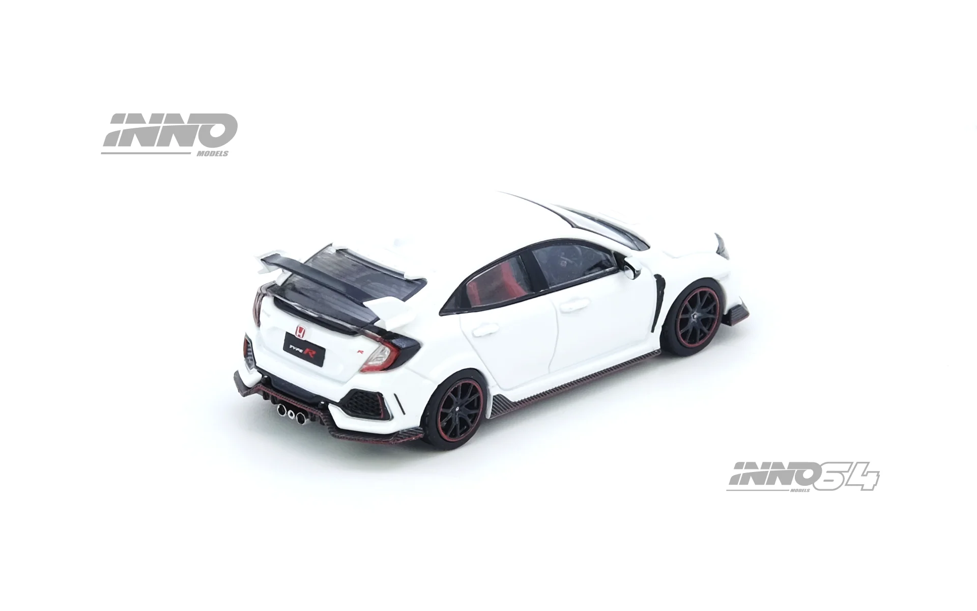 INNO64 1/64 HONDA CIVIC TYPR-R (FK8) White IN64-FK8-WHI - Image 2
