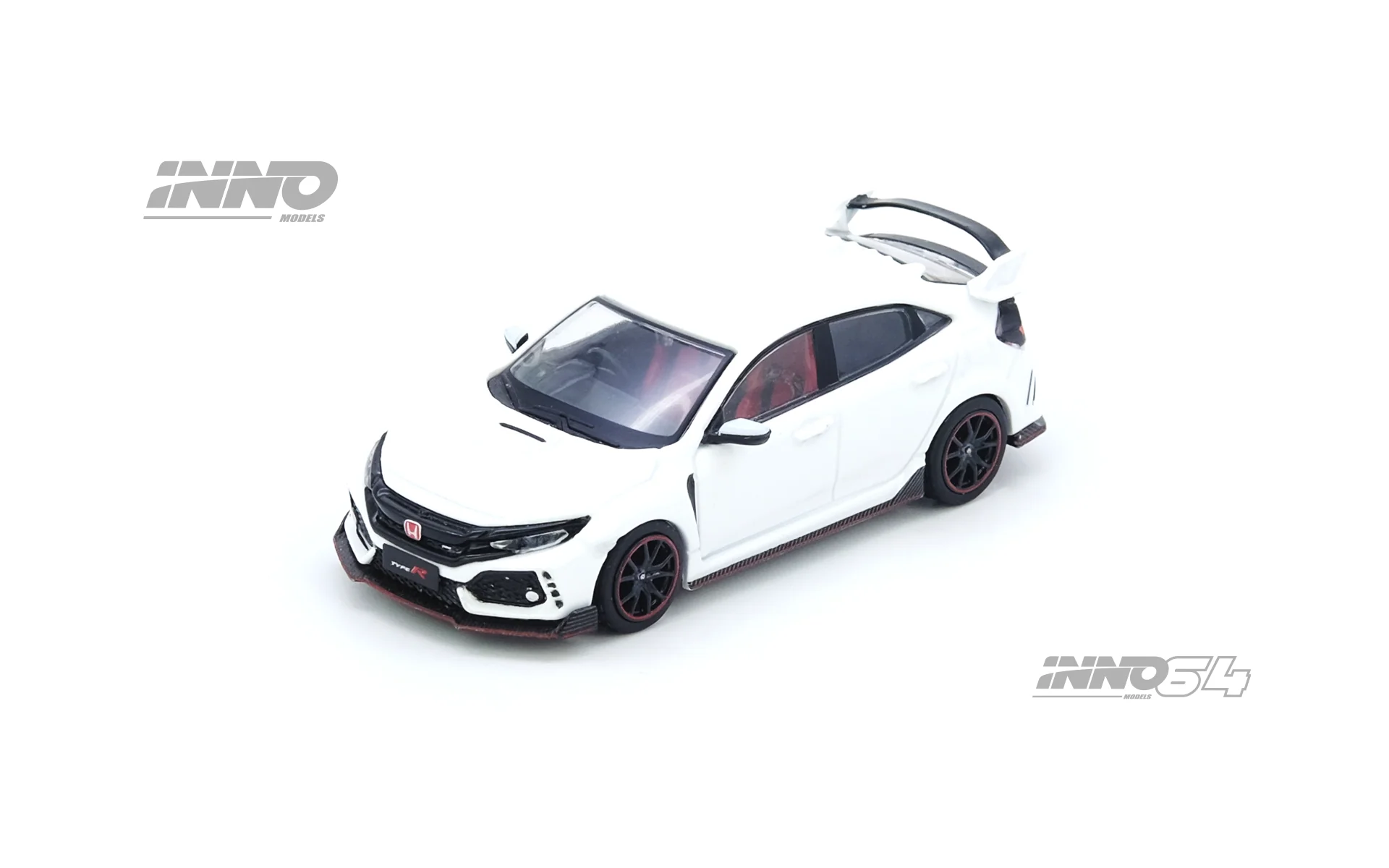 INNO64 1/64 HONDA CIVIC TYPR-R (FK8) White IN64-FK8-WHI - Image 3
