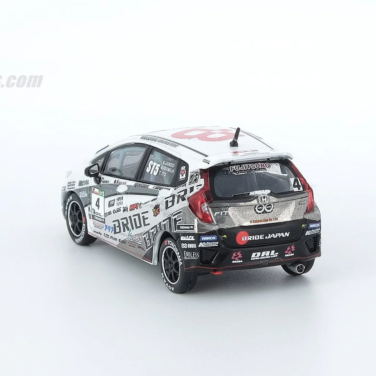 INNO64 1/64 HONDA FIT 3 RS #4 "BRIDE" Super Taikyu 2017 IN64-GK5-4ST97 - Image 3