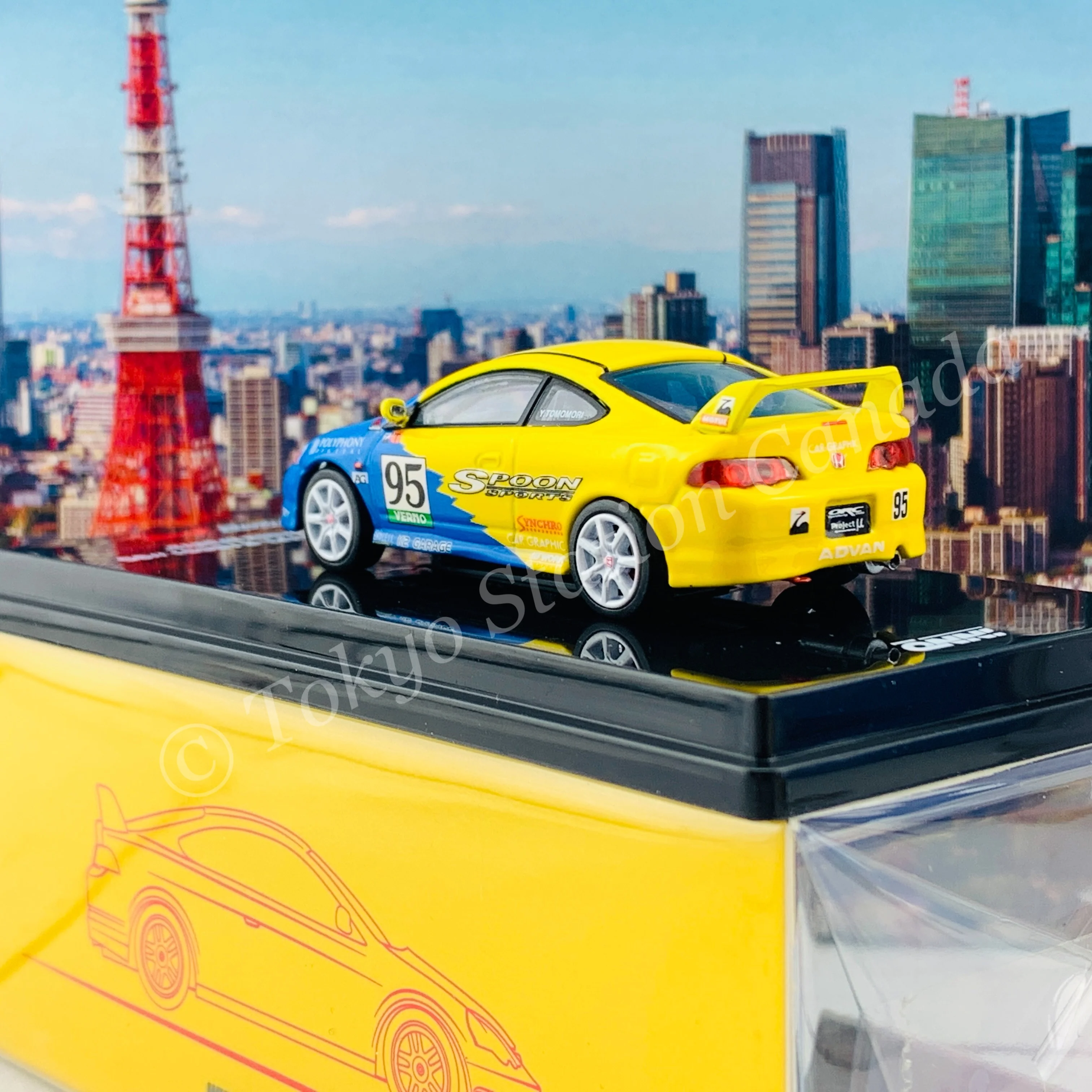 INNO64 1/64 HONDA INTEGRA Type-R DC5 Tuned By "SPOON SPORTS" IN64-DC5-SP - Image 5