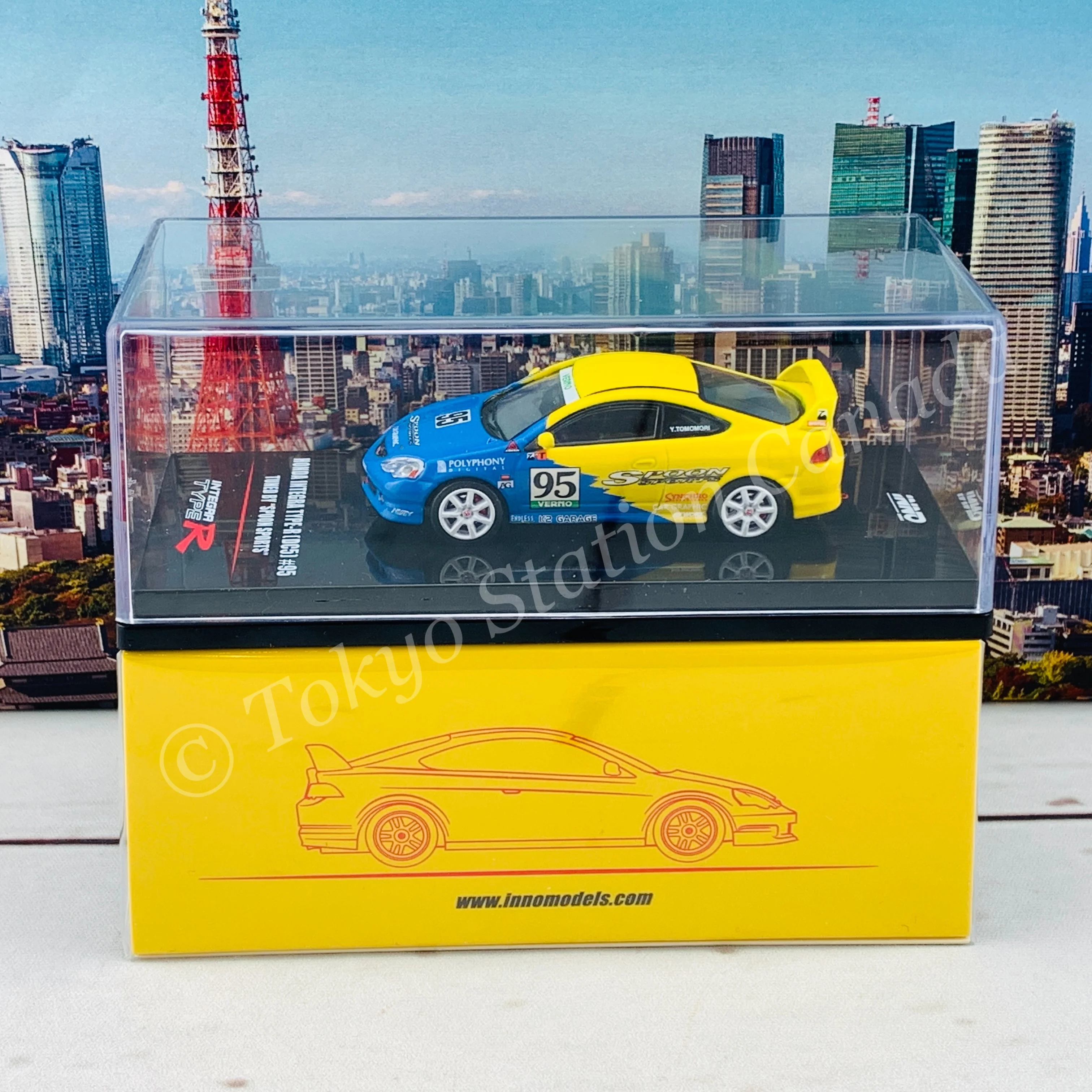 INNO64 1/64 HONDA INTEGRA Type-R DC5 Tuned By "SPOON SPORTS" IN64-DC5-SP - Image 6