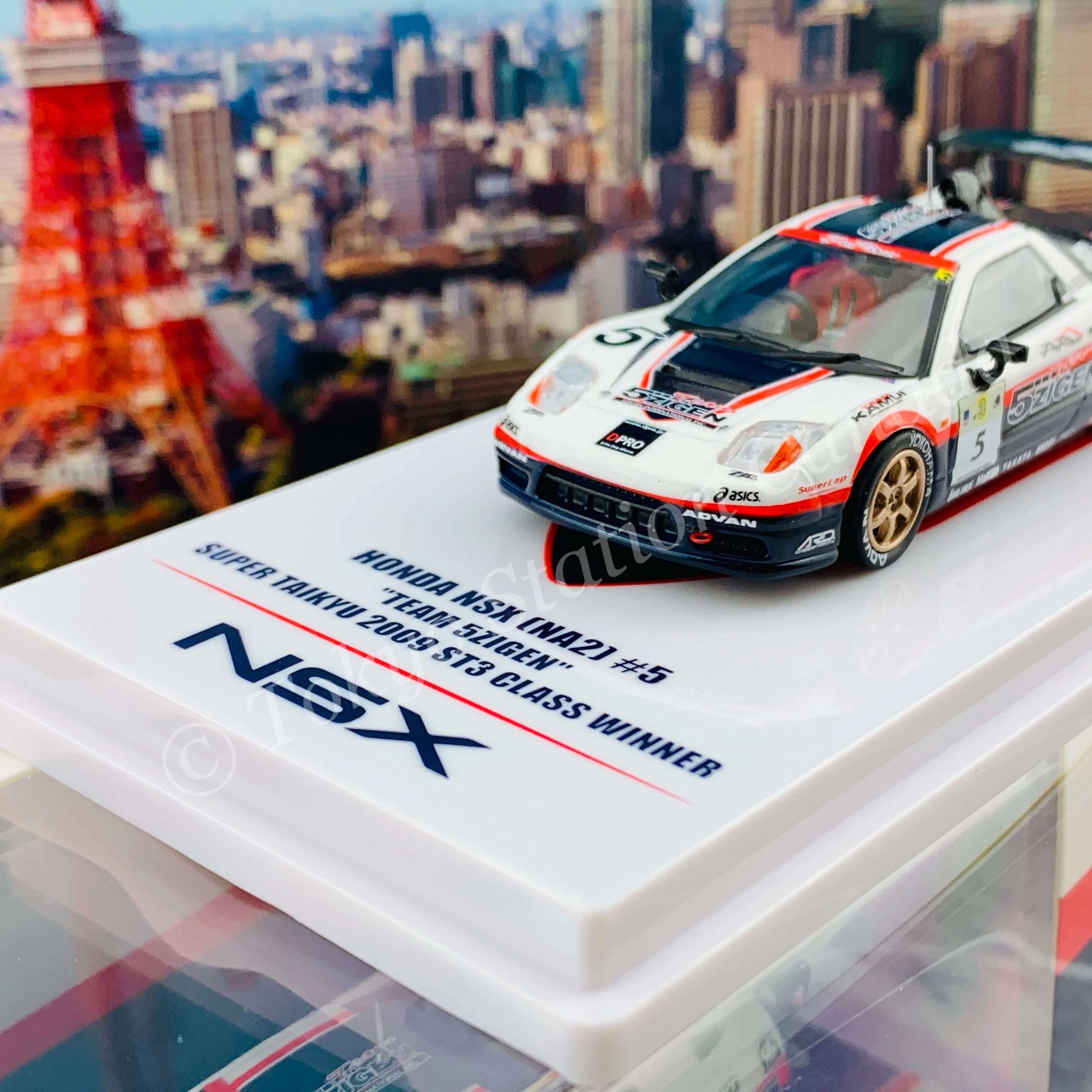 INNO64 1/64 HONDA NSX (NA2) #5 "Team 5ZIGEN" Super Taikyu 2009 ST3 Class Winner IN64-NSX2-5ZST - Image 2