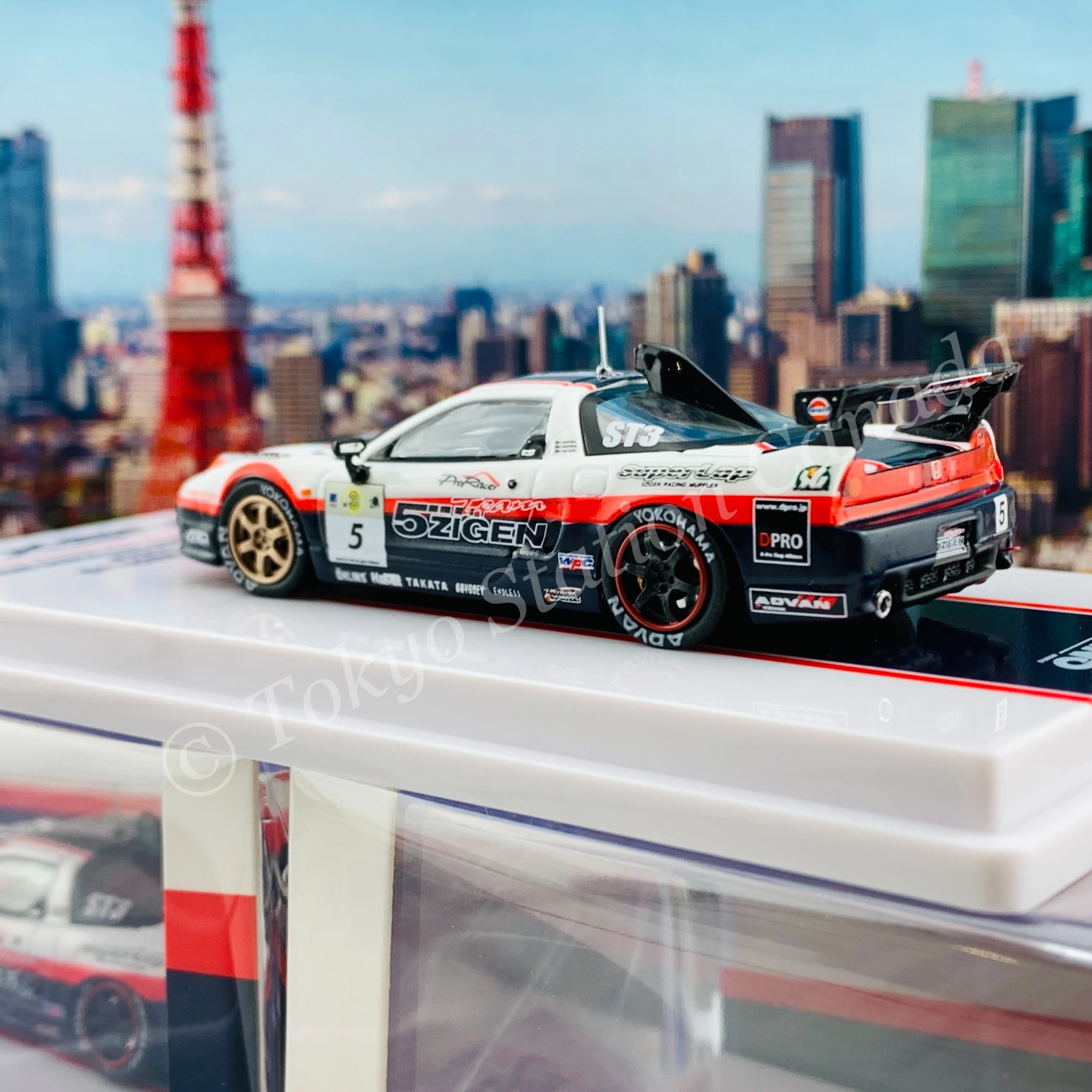 INNO64 1/64 HONDA NSX (NA2) #5 "Team 5ZIGEN" Super Taikyu 2009 ST3 Class Winner IN64-NSX2-5ZST - Image 4
