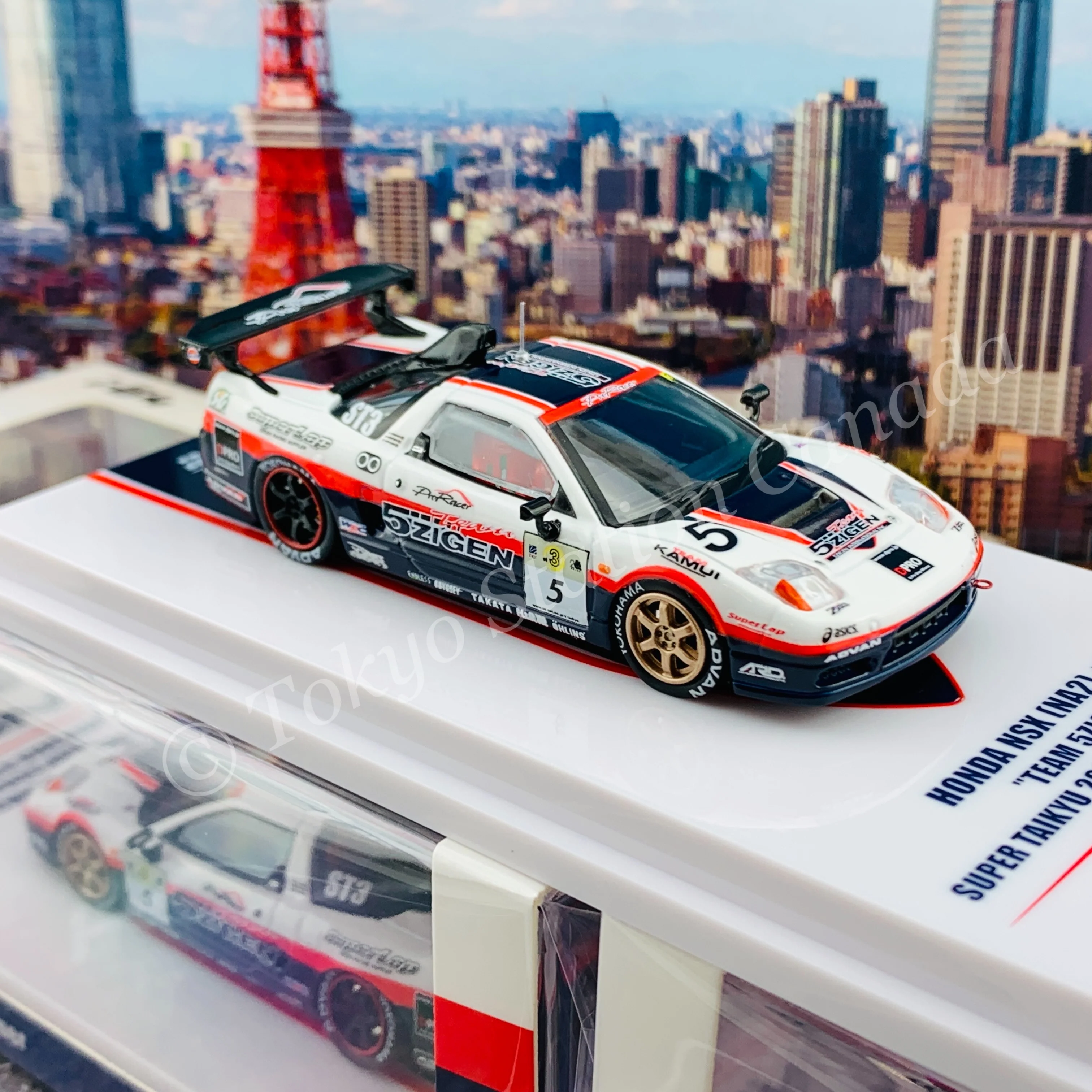 INNO64 1/64 HONDA NSX (NA2) #5 "Team 5ZIGEN" Super Taikyu 2009 ST3 Class Winner IN64-NSX2-5ZST - Image 5