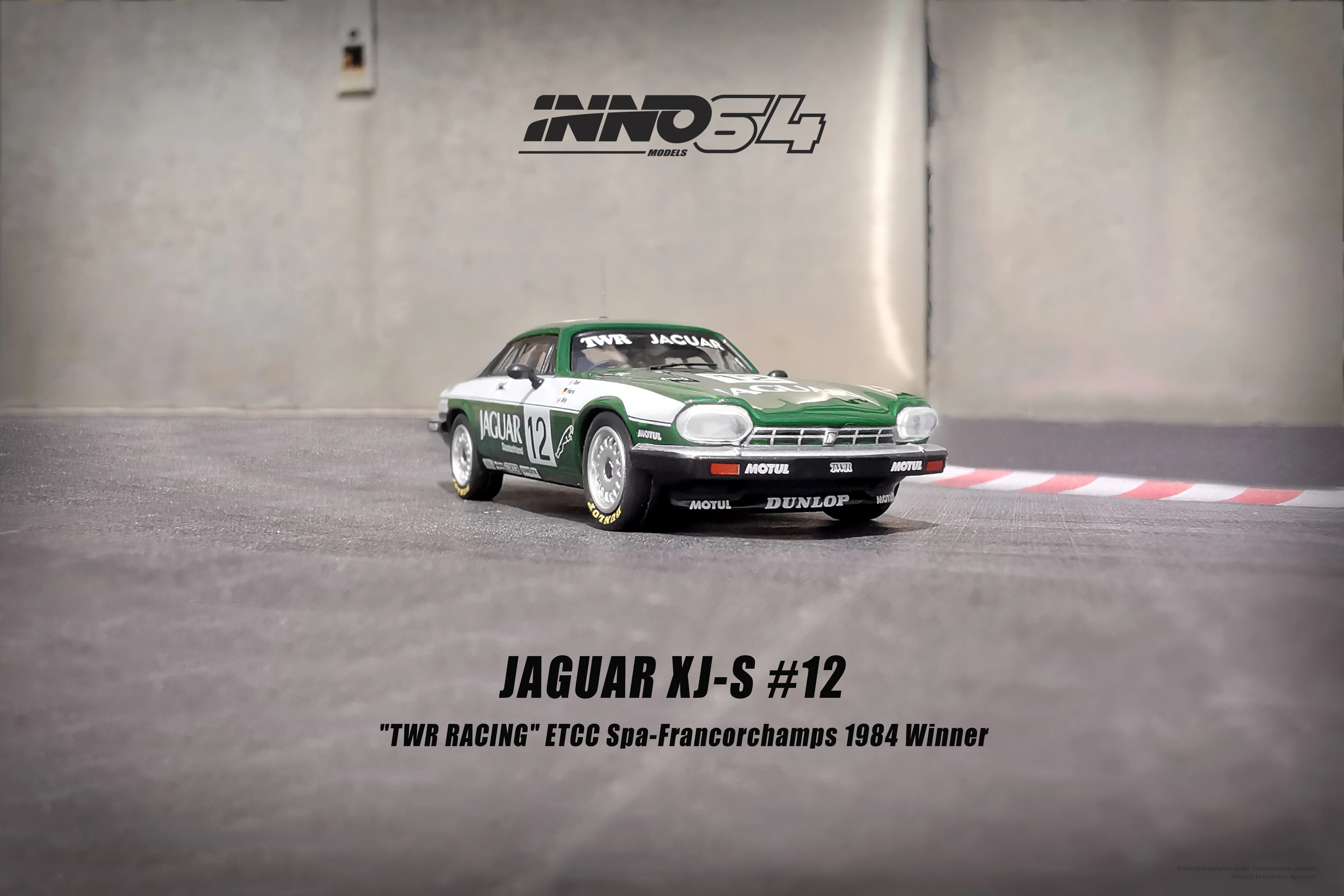 INNO64 1/64 JAGUAR XJ-S #12 "TWR RACING" ETCC Spa-Francorchamps 1984 Winner Heyer / Percy IN64-XJS-TWR12 - Image 3