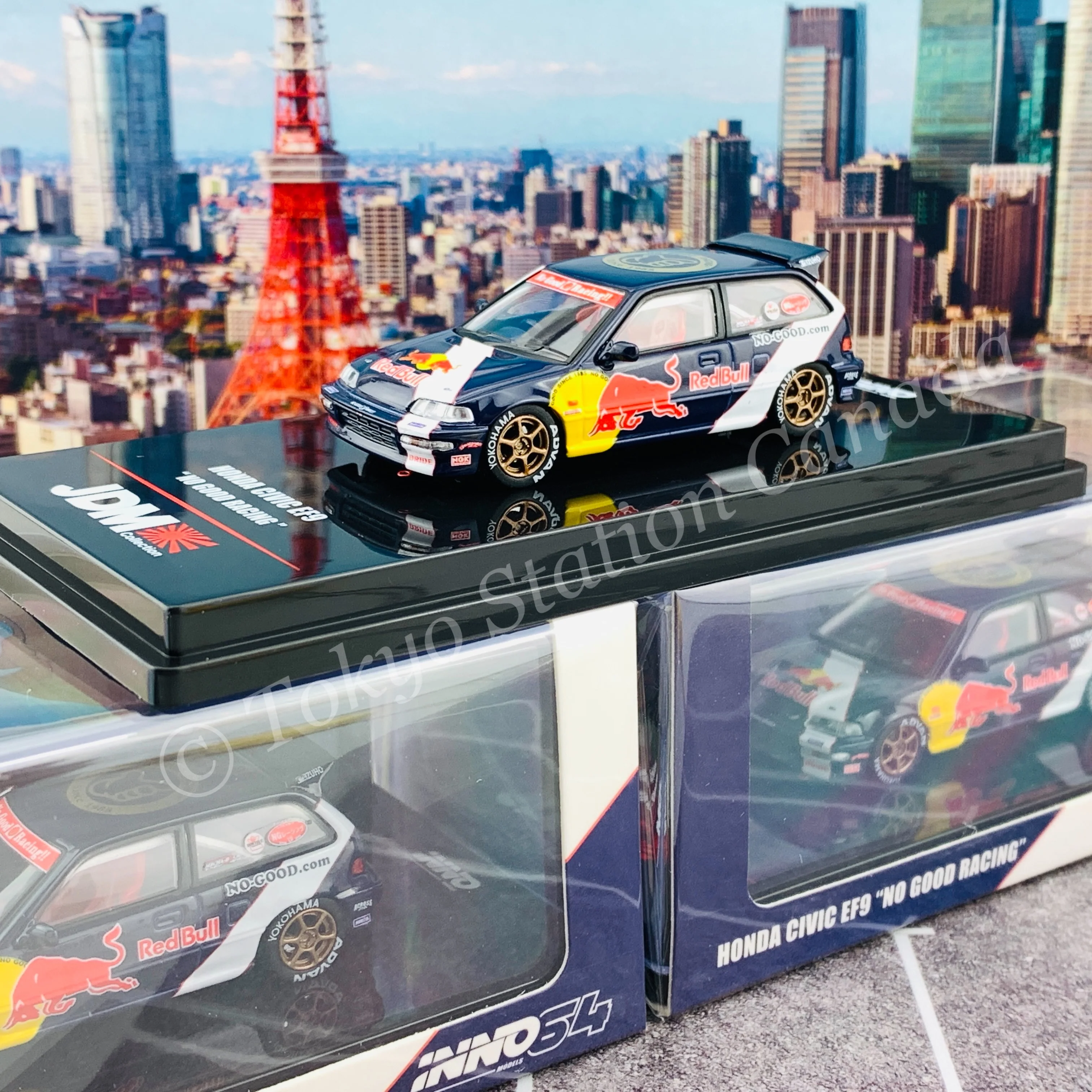 INNO64 1/64 JDM Collection HONDA CIVIC EF9 "NO GOOD RACING" IN64-EF9-JDM09