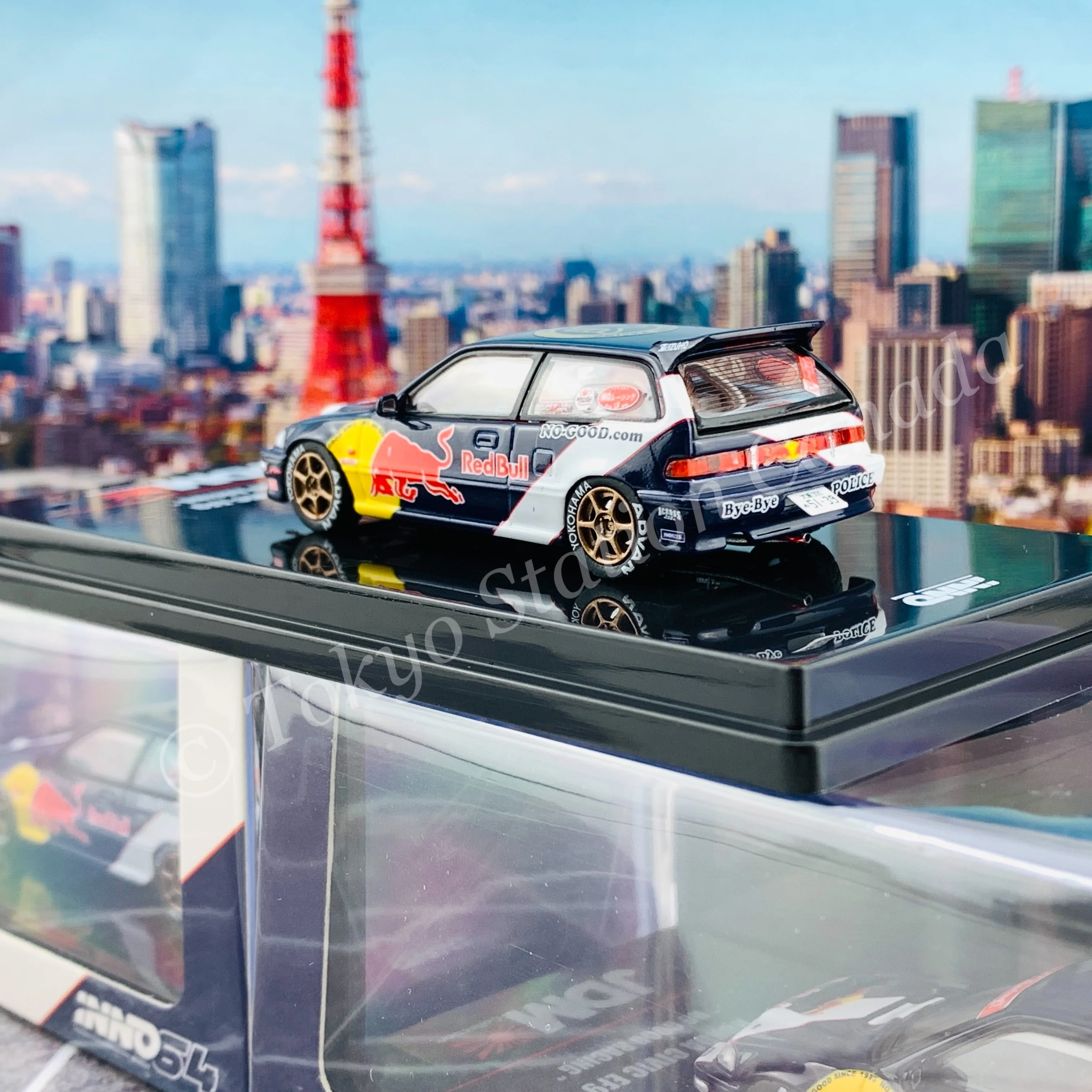 INNO64 1/64 JDM Collection HONDA CIVIC EF9 "NO GOOD RACING" IN64-EF9-JDM09 - Image 5