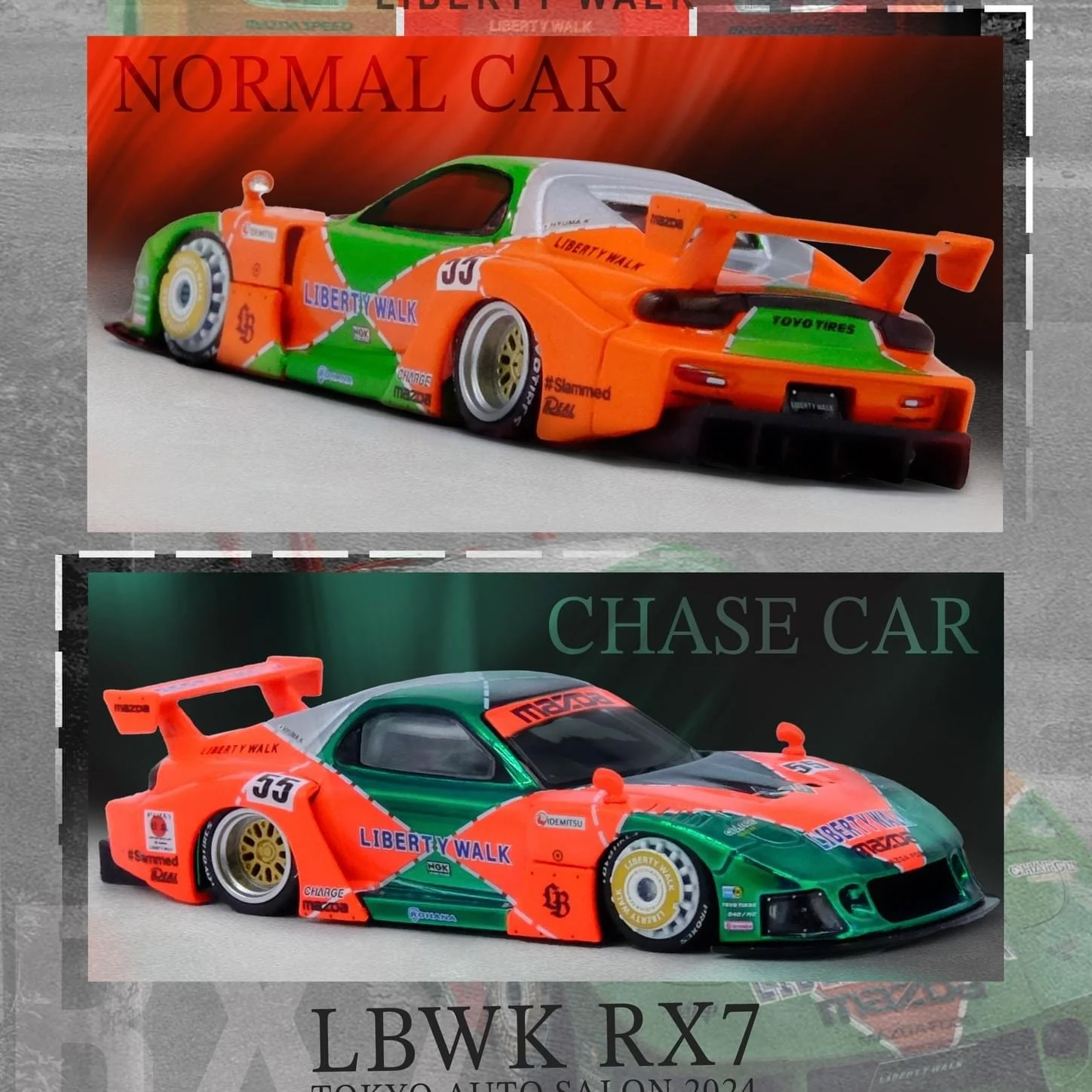 INNO64 1/64 LB-WORKS Silhouette RX7 (FD3S) - MDX24 Special Edition IN64-LBWK-RX7-04 - Image 3