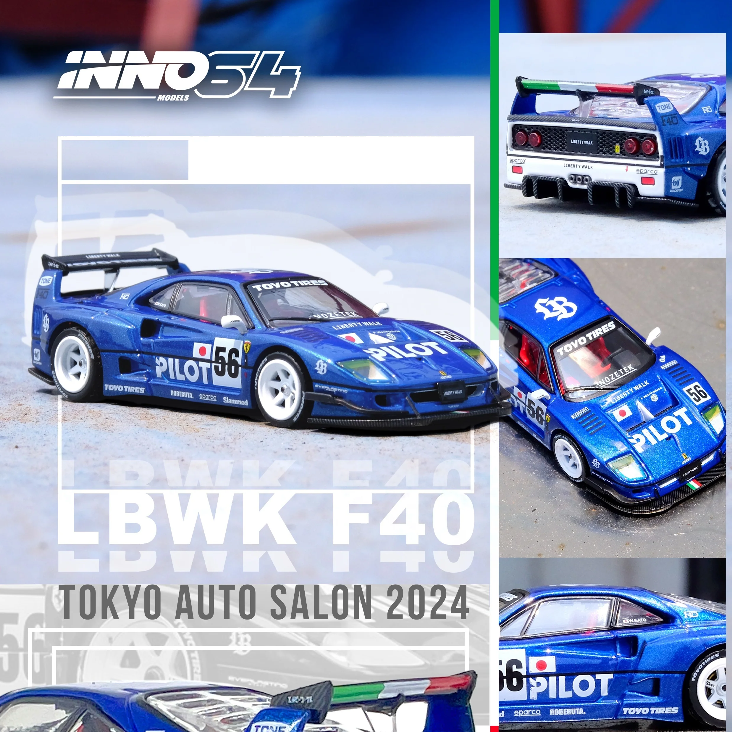 INNO64 1/64 LBWK F40 Tokyo Auto Salon 2024 IN64-LBWKF40-TAS24 - Image 3