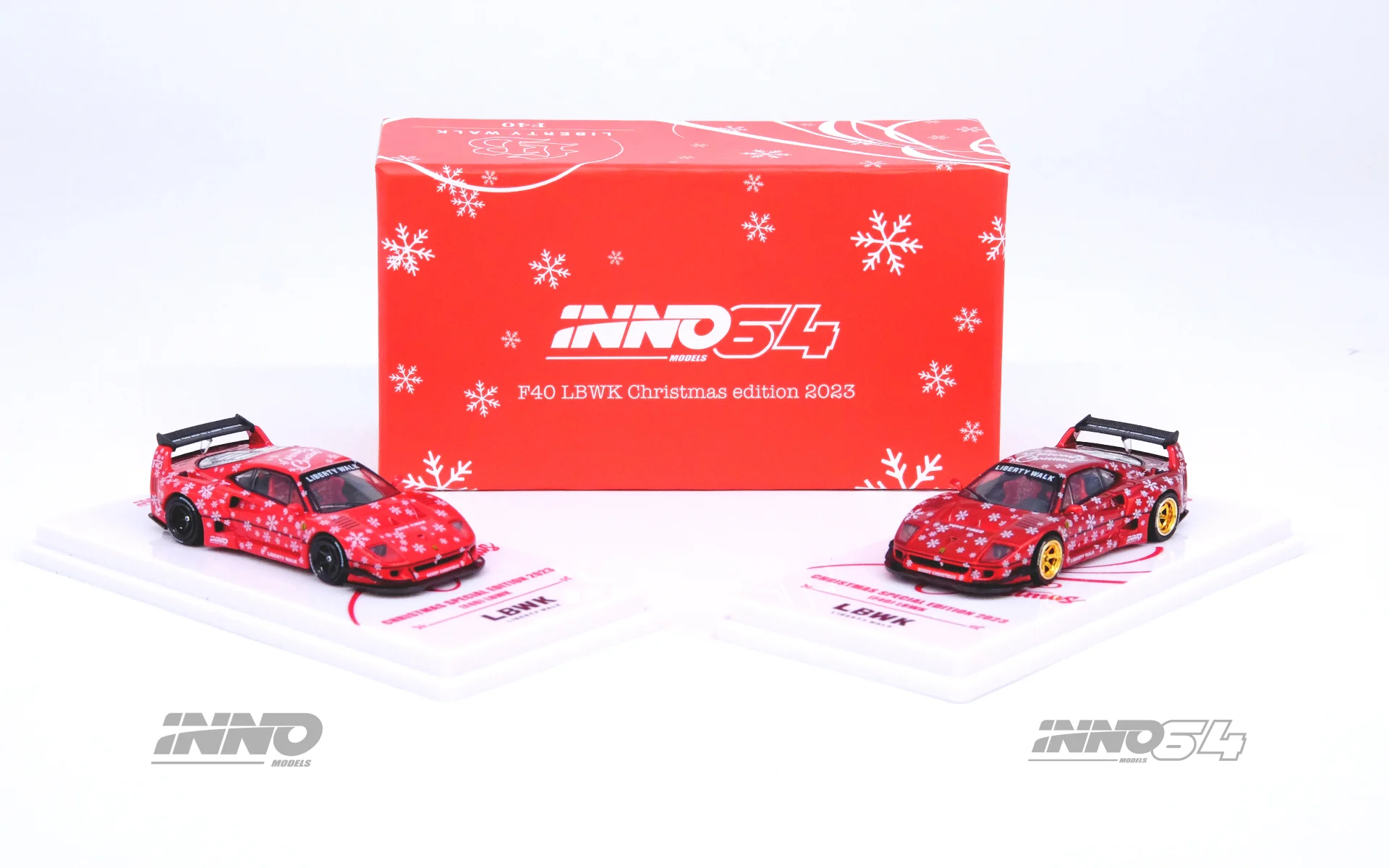 INNO64 1/64 LBWK F40 XMAS 2023 Special Edition (Chase Car Randomly Packed) IN64-LBWKF40-XMAS23 - Image 5