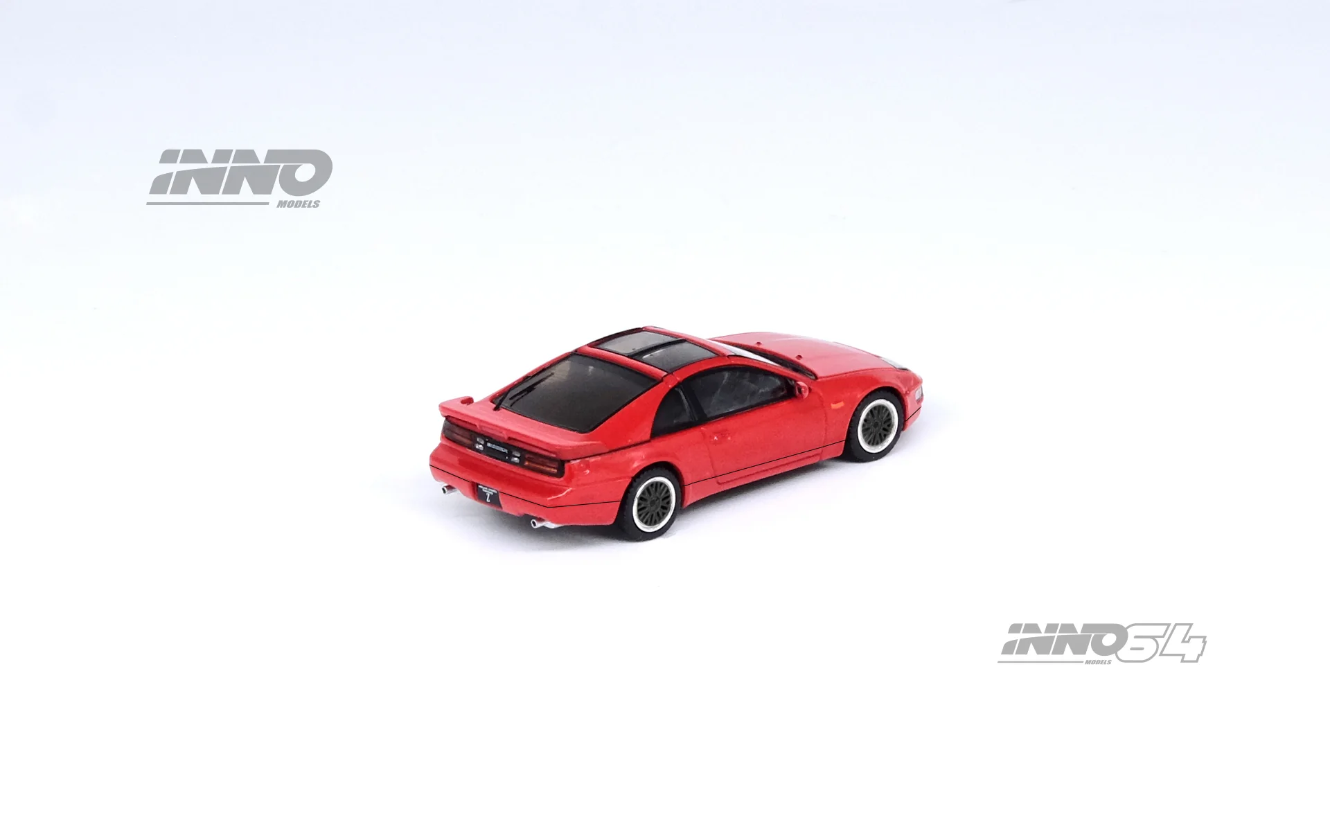 INNO64 1/64 NISSAN FAIRLADY Z (Z32) Aztec Red With Extra Wheels IN64-300ZX-AZRE - Image 3