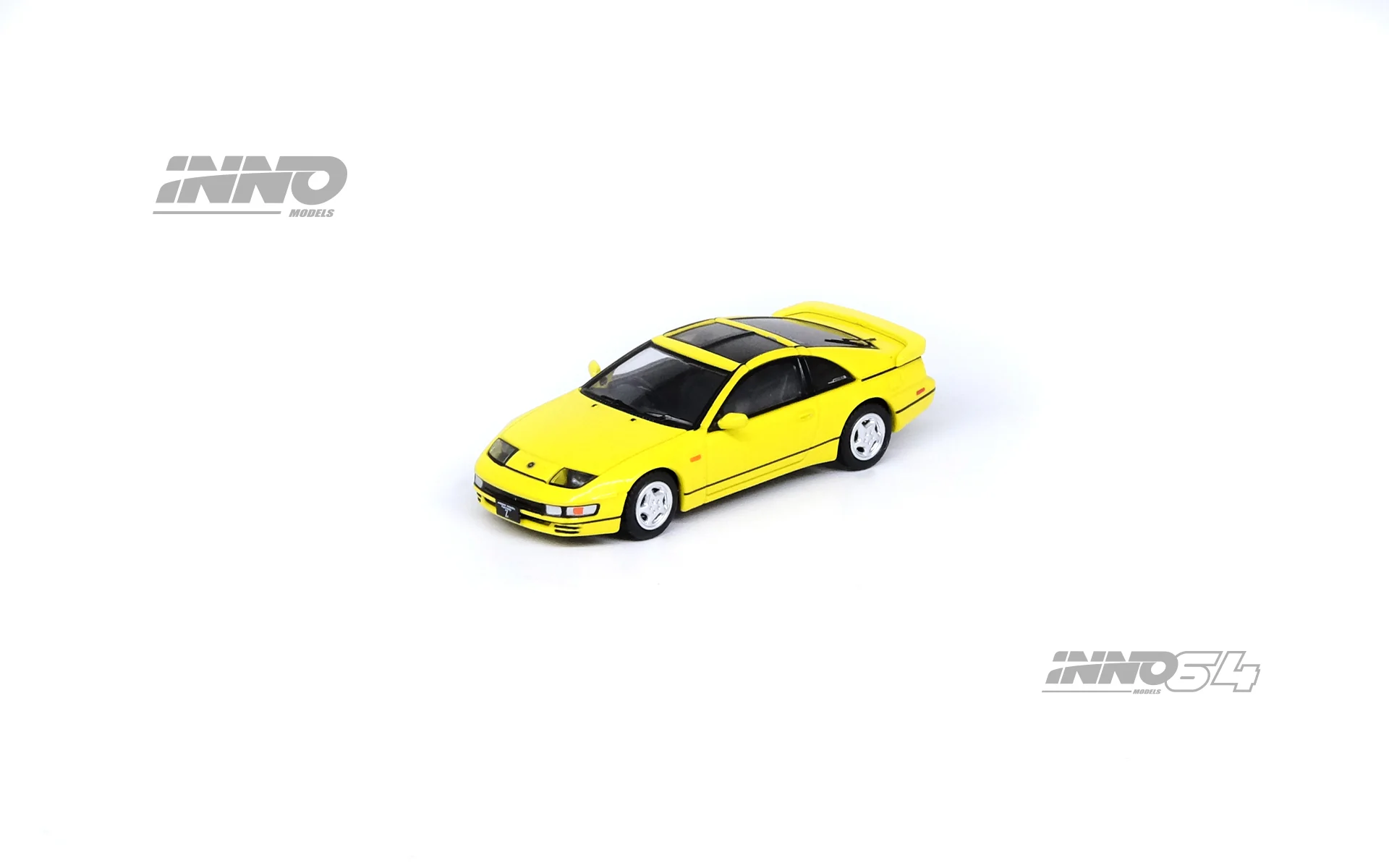 INNO64 1/64 NISSAN FAIRLADY Z (Z32) Yellow Pearlglow With Extra Wheels IN64-300ZX-YLPG - Image 3