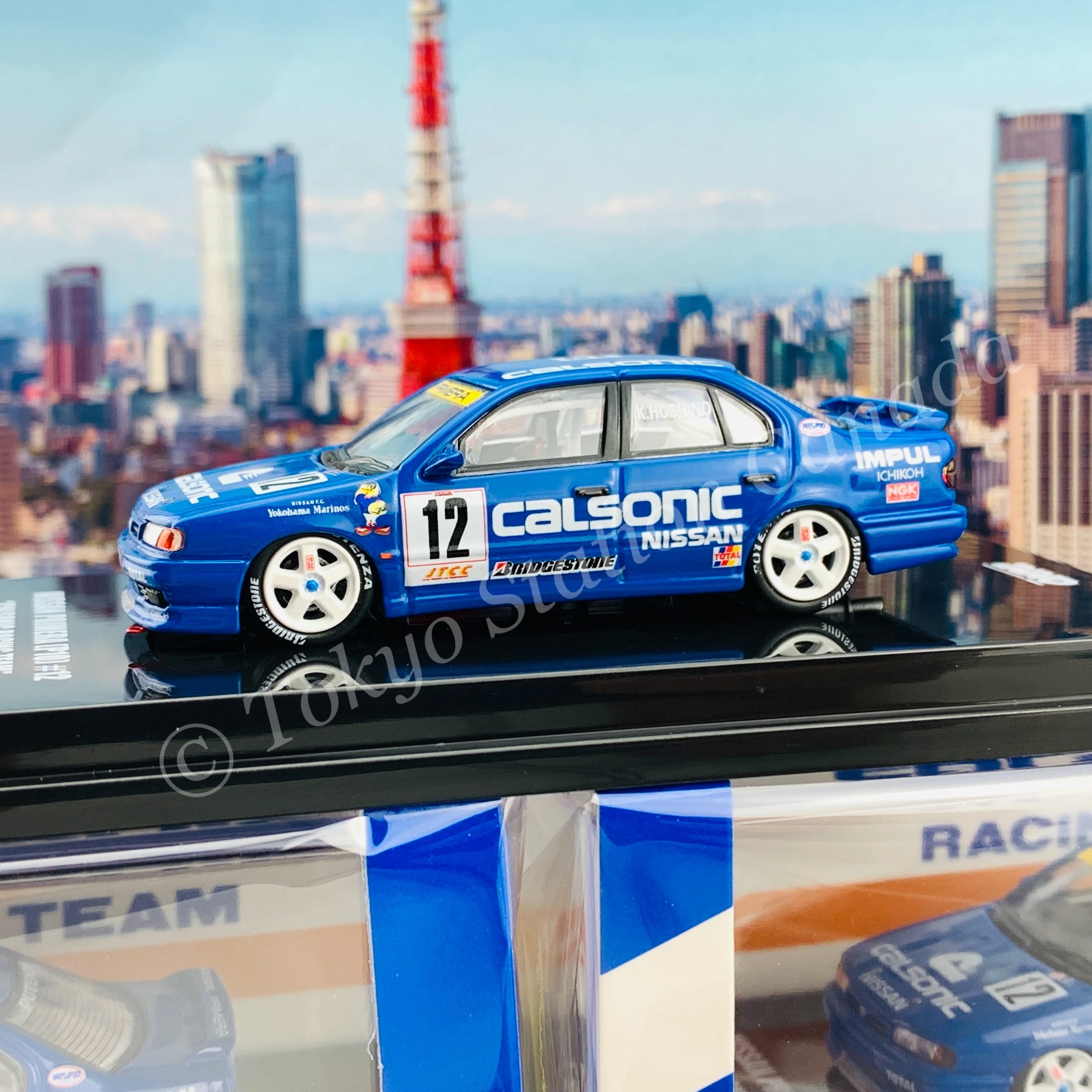 INNO64 1/64 NISSAN PRIMERA (P10) #12 "CALSONIC"  JTCC 1994 IN64-P10-CA12 - Image 3