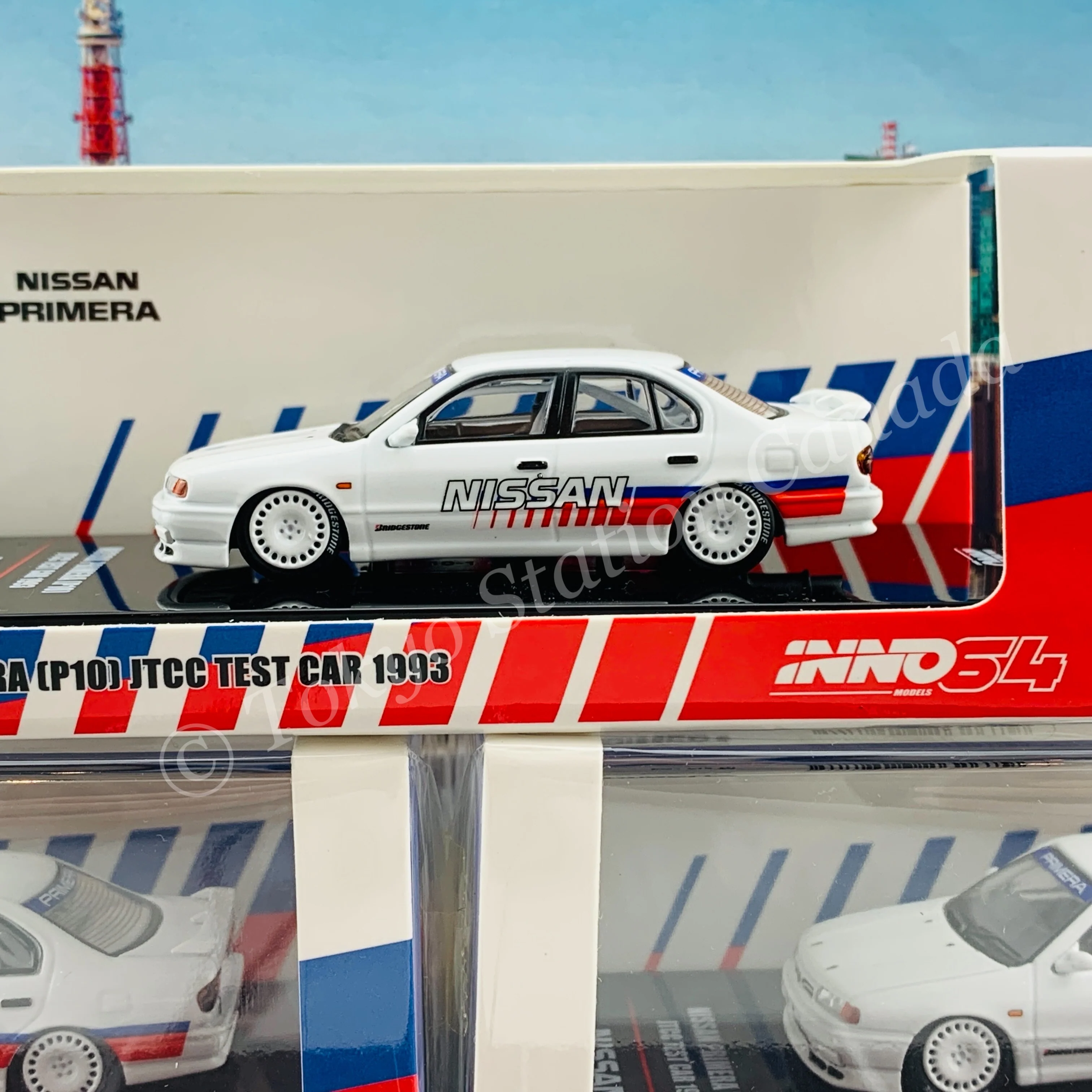 INNO64 1/64 NISSAN PRIMERA (P10) JTCC Test Car 1993 IN64-P10-TC - Image 2