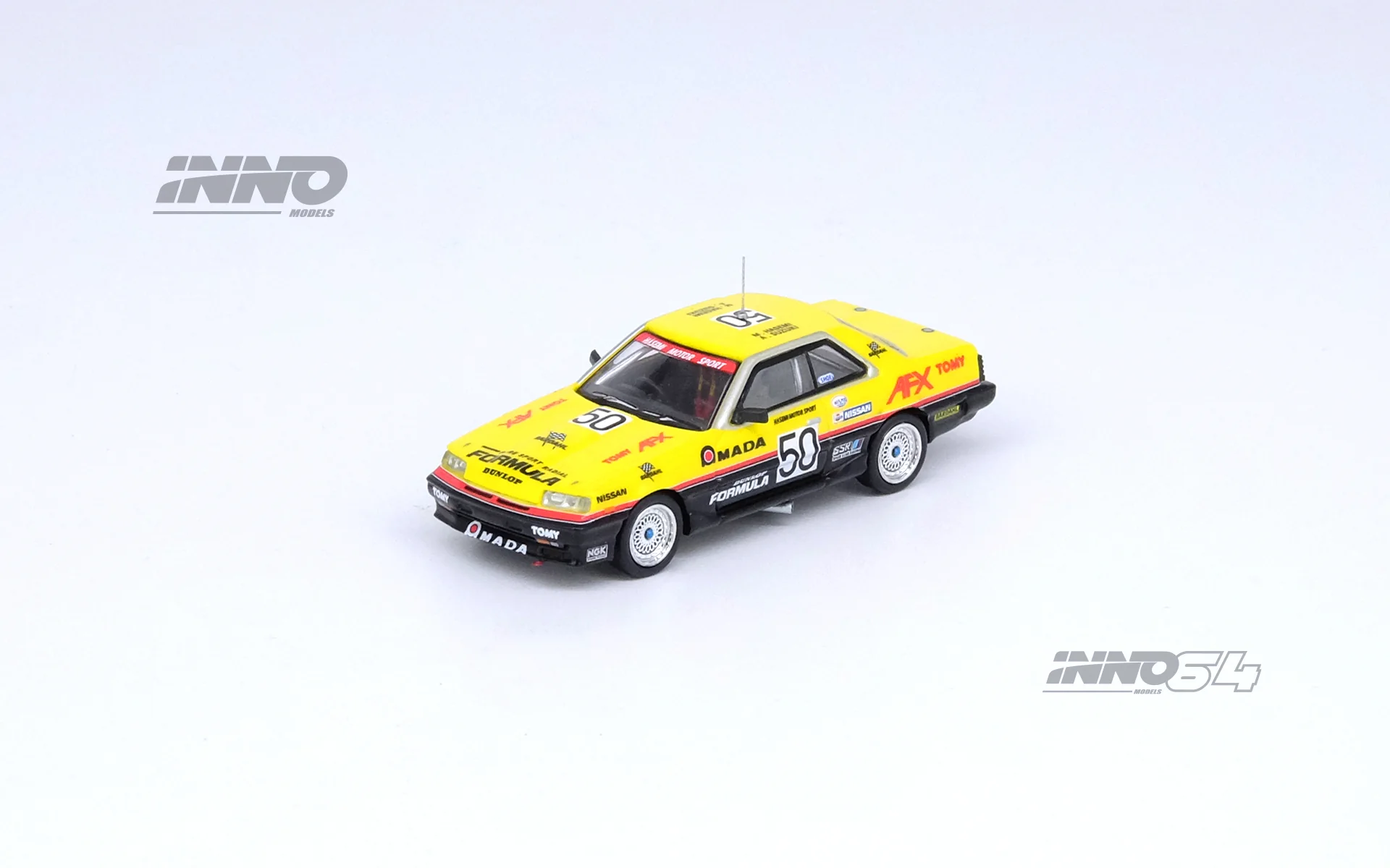 INNO64 1/64 NISSAN SKYLINE 2000 TURBO RS-X (DR30) #50 "HASEMI MOTORSPORT DUNLOP" All Japan Touring Car Championship 1987 IN64-R30-JTC97HMD - Image 2