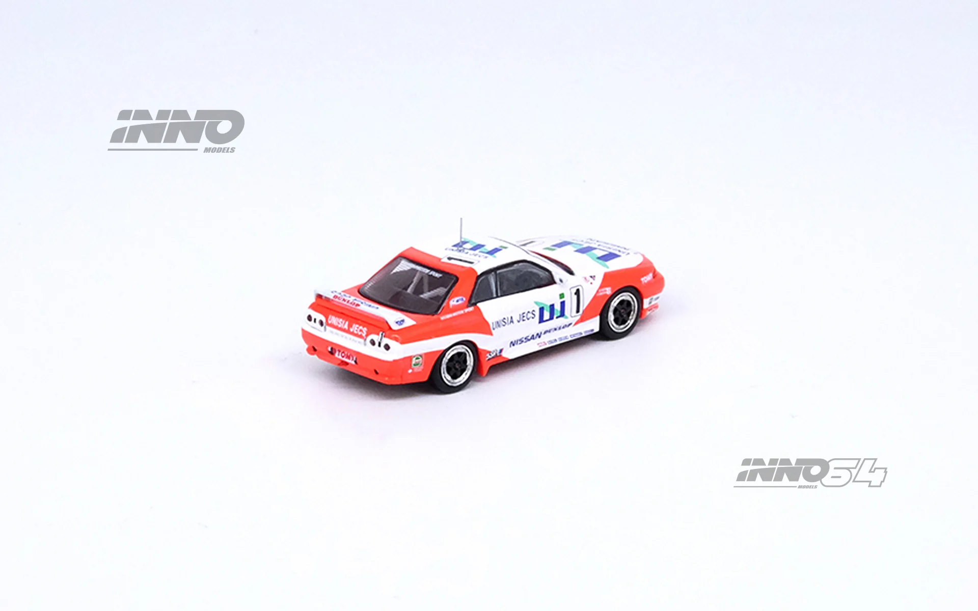 INNO64 1/64 NISSAN SKYLINE GT-R (R32) #1 "UNISIA JECS" JTCC 1993 M. Hasemi / H. Fukuyama IN64-R32-UNIJ - Image 3