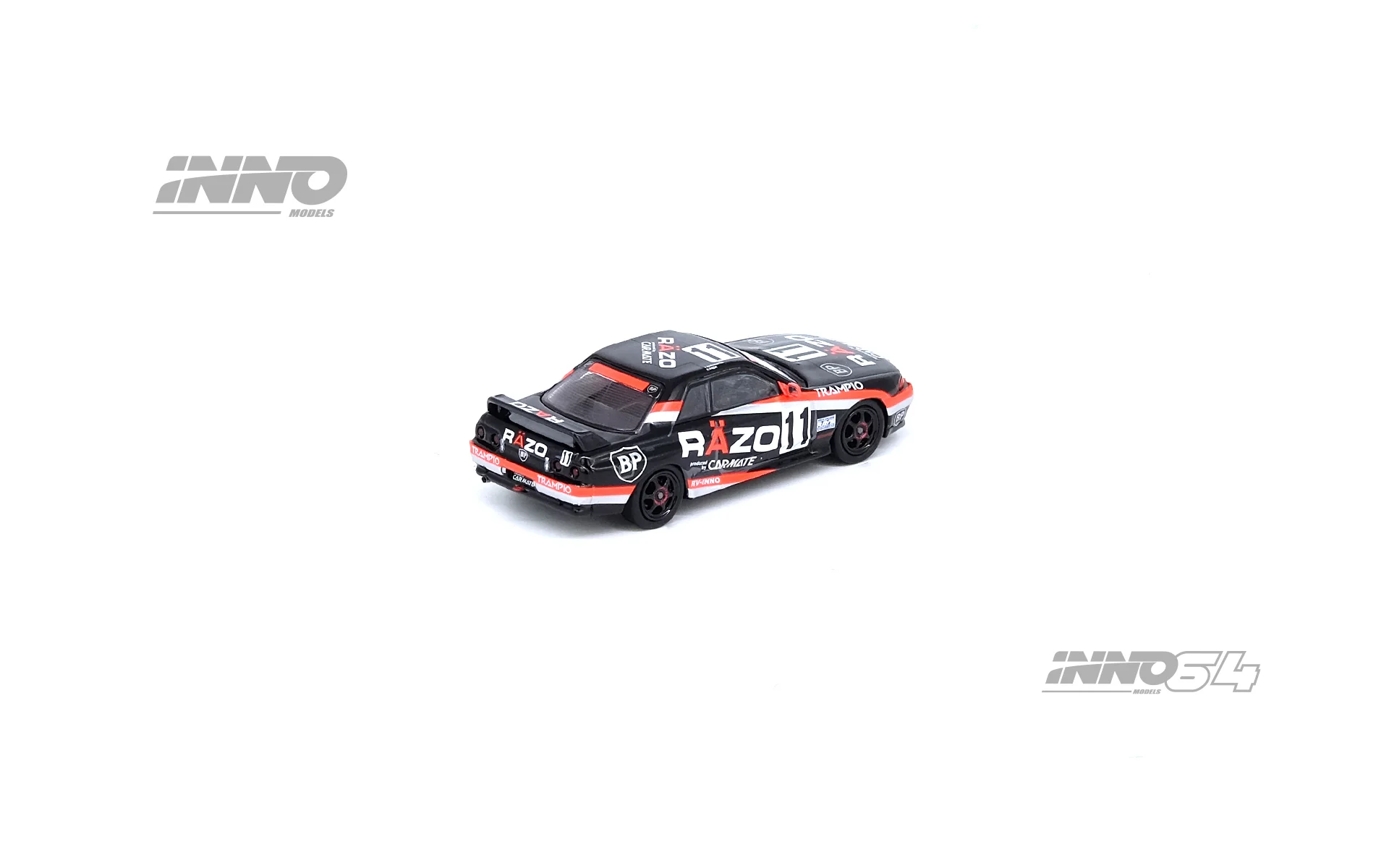 INNO64 1/64 NISSAN SKYLINE GT-R (R32) #11 "RAZO TAMPIO" Japan Super N1 Endurance Race 1994 IN64-R32-RAZO - Image 3