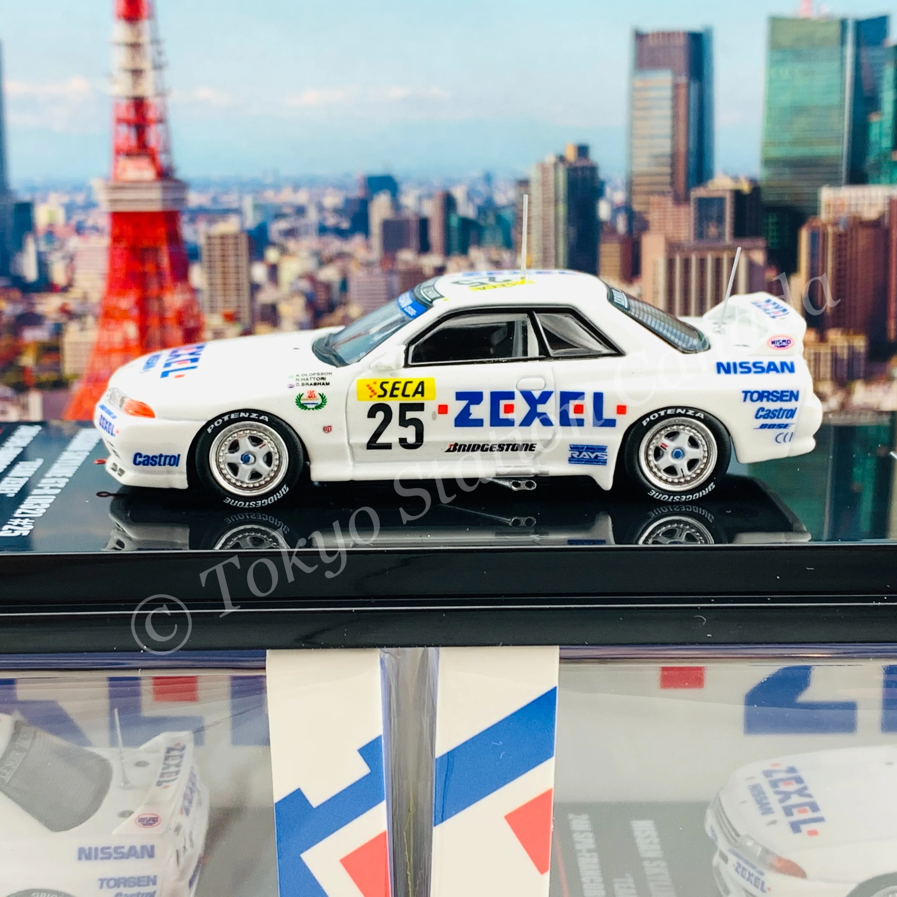 INNO64 1/64 NISSAN SKYLINE GT-R (R32) #25 "Team ZEXEL"  24hr Spa Francorchamps 1991 Winner  IN64-R32-ZEX91 - Image 3