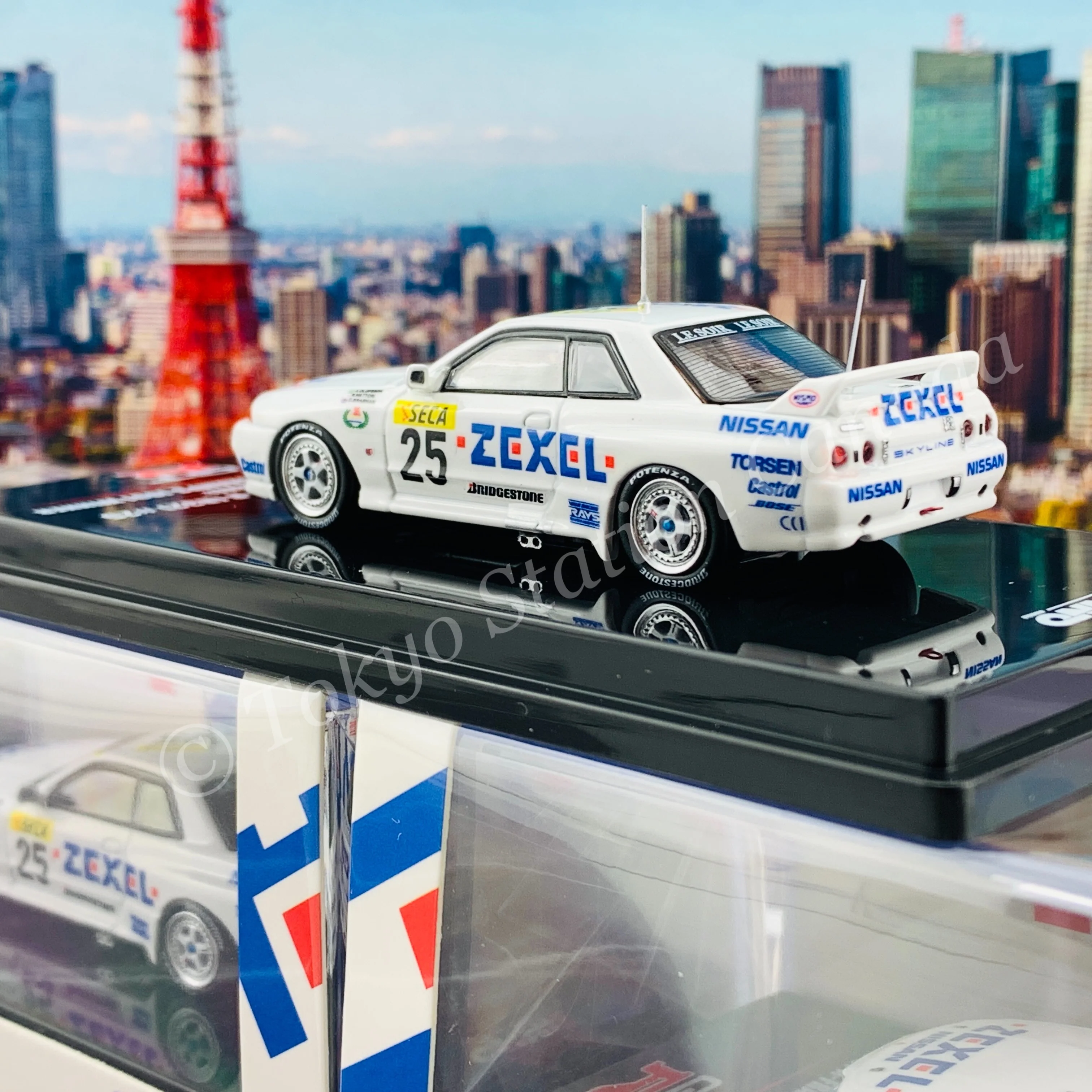 INNO64 1/64 NISSAN SKYLINE GT-R (R32) #25 "Team ZEXEL"  24hr Spa Francorchamps 1991 Winner  IN64-R32-ZEX91 - Image 4