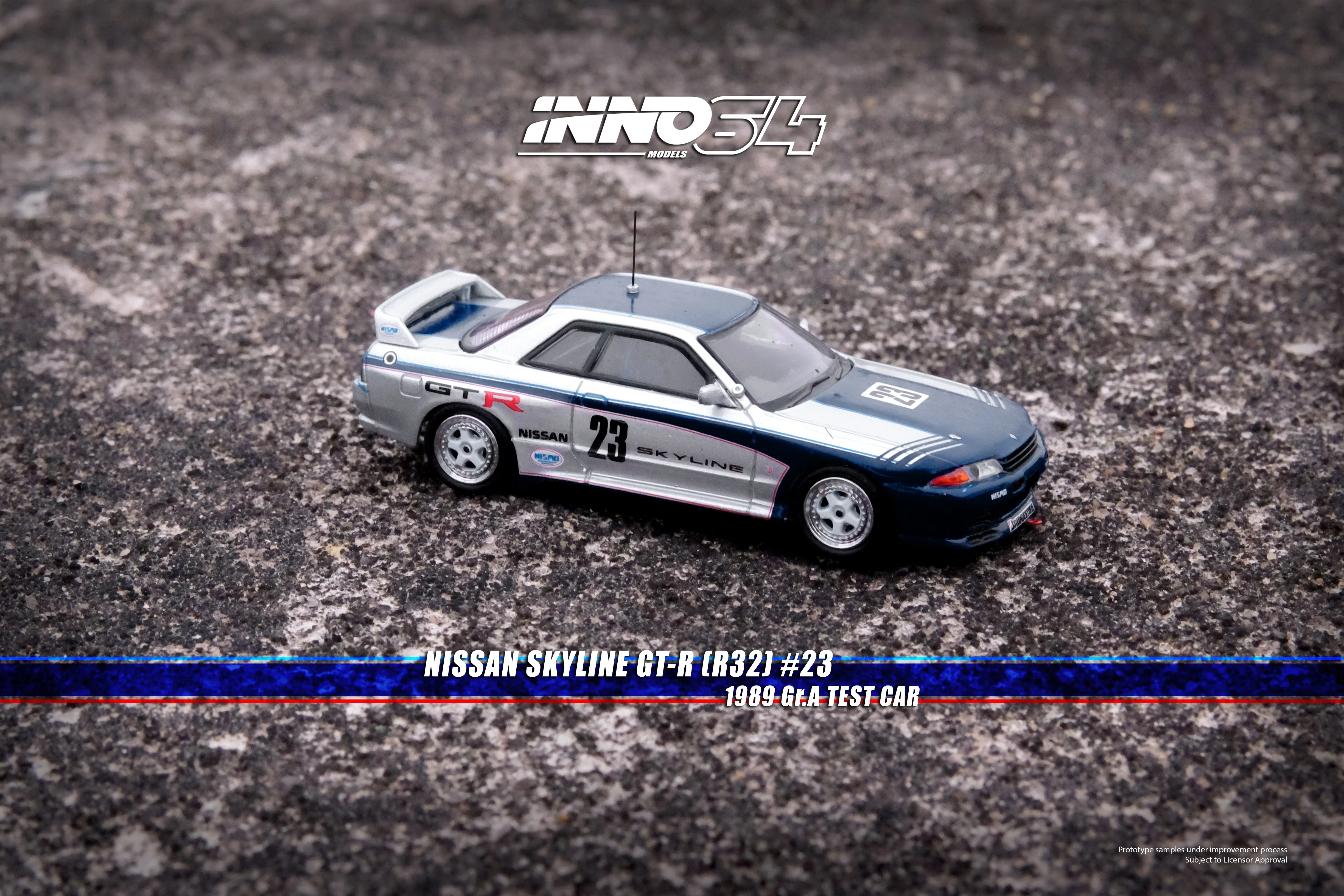 INNO64 1/64 NISSAN SKYLINE GT-R (R32) Gr.A Test Car 1989 IN64-R32-89TC - Image 2
