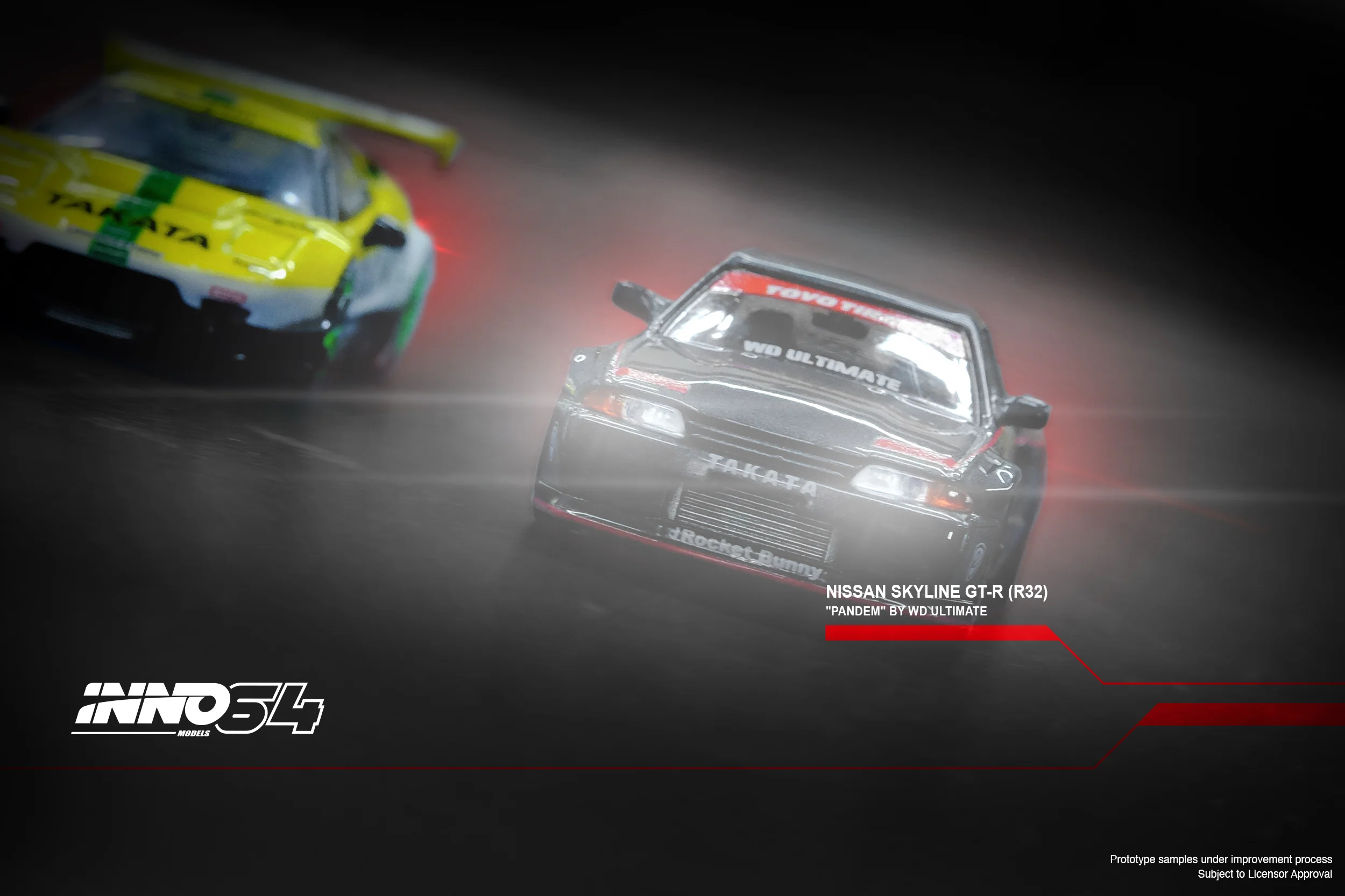 INNO64 1/64 NISSAN SKYLINE GT-R R32 "PANDEM" By WD ULTIMATE IN64-R32P-WDUL - Image 2