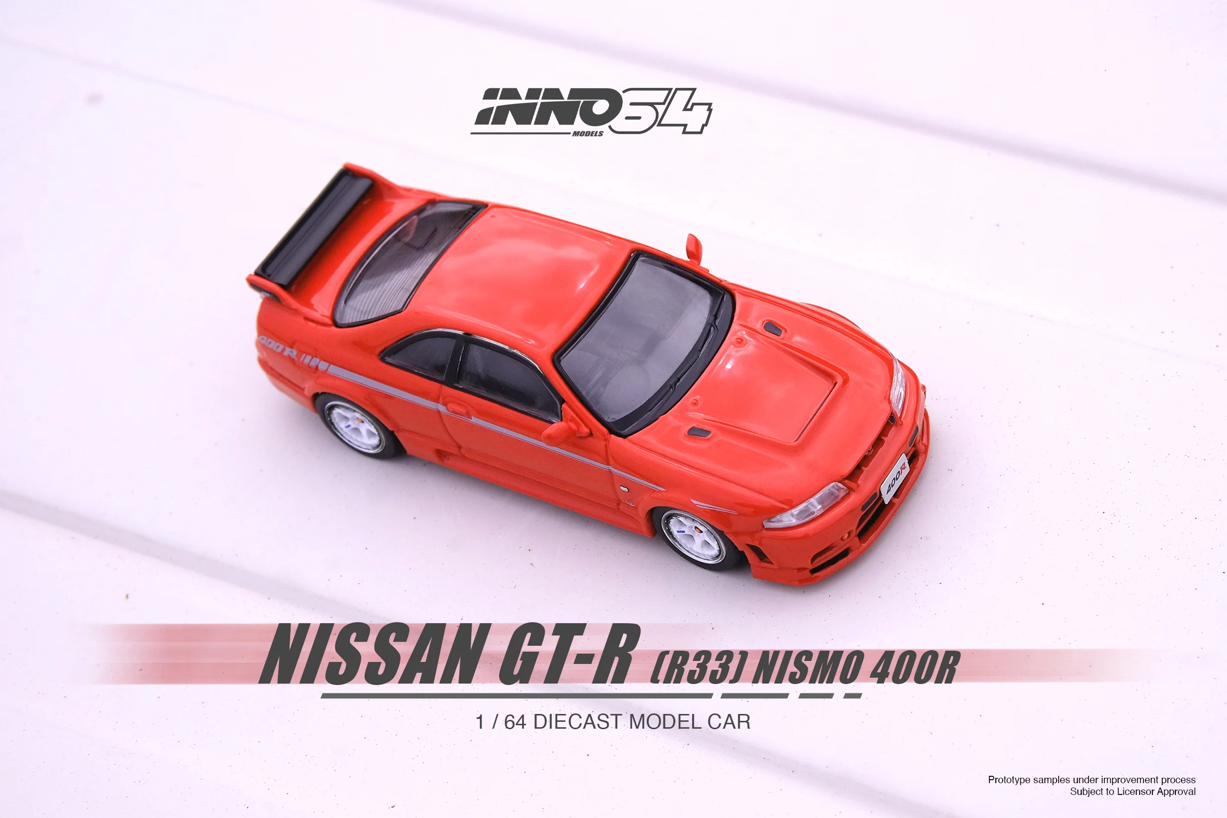 INNO64 1/64 NISSAN SKYLINE GT-R (R33) NISMO 400R Super Clear Red II IN64-400R-SCR - Image 3
