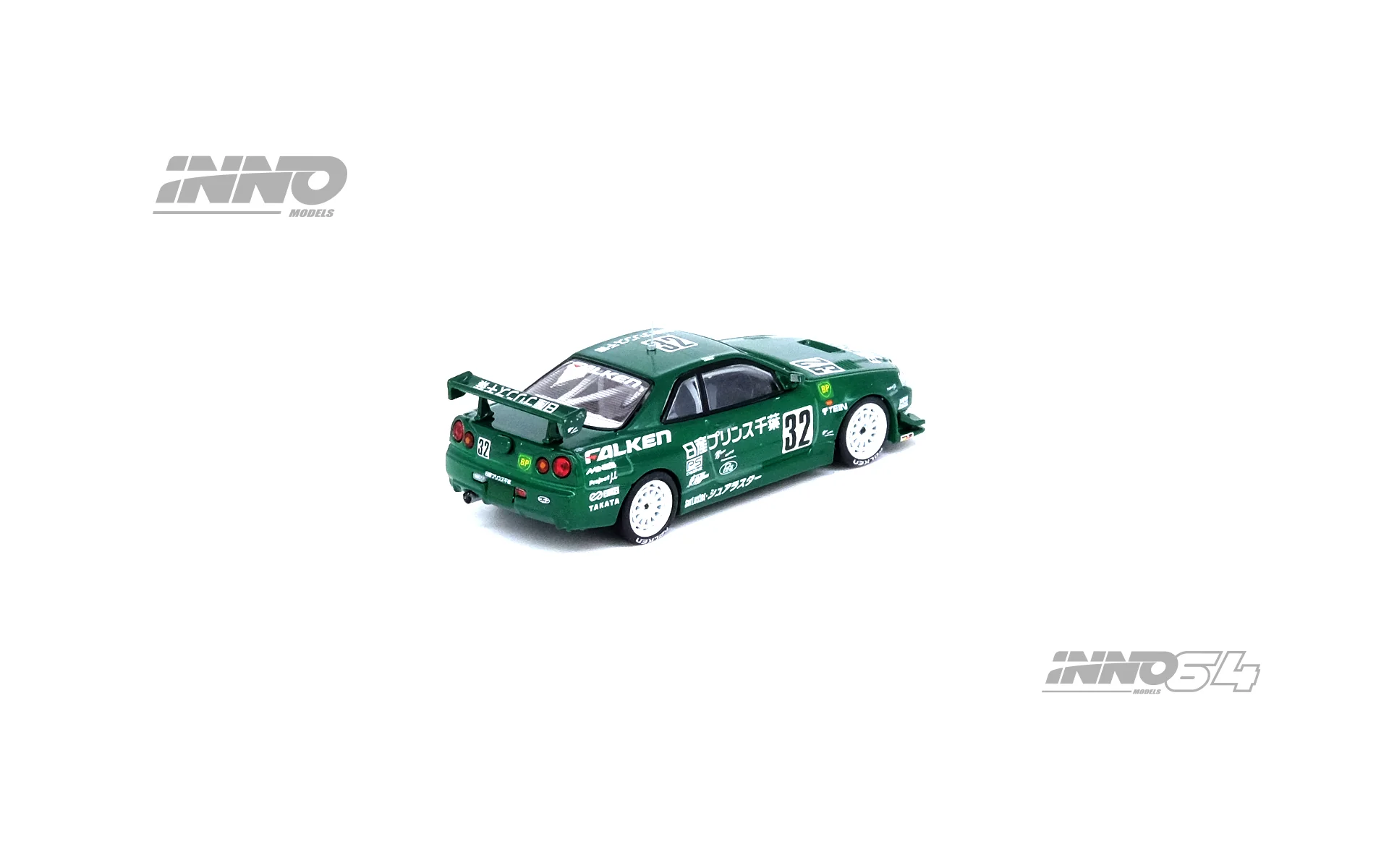 INNO64 1/64 NISSAN SKYLINE GT-R (R34) #32 "PRINCE CHIBA FALKEN"  Super Taikyu 1999 Class 1 Overall Winner IN64-R34-PCFAL - Image 4