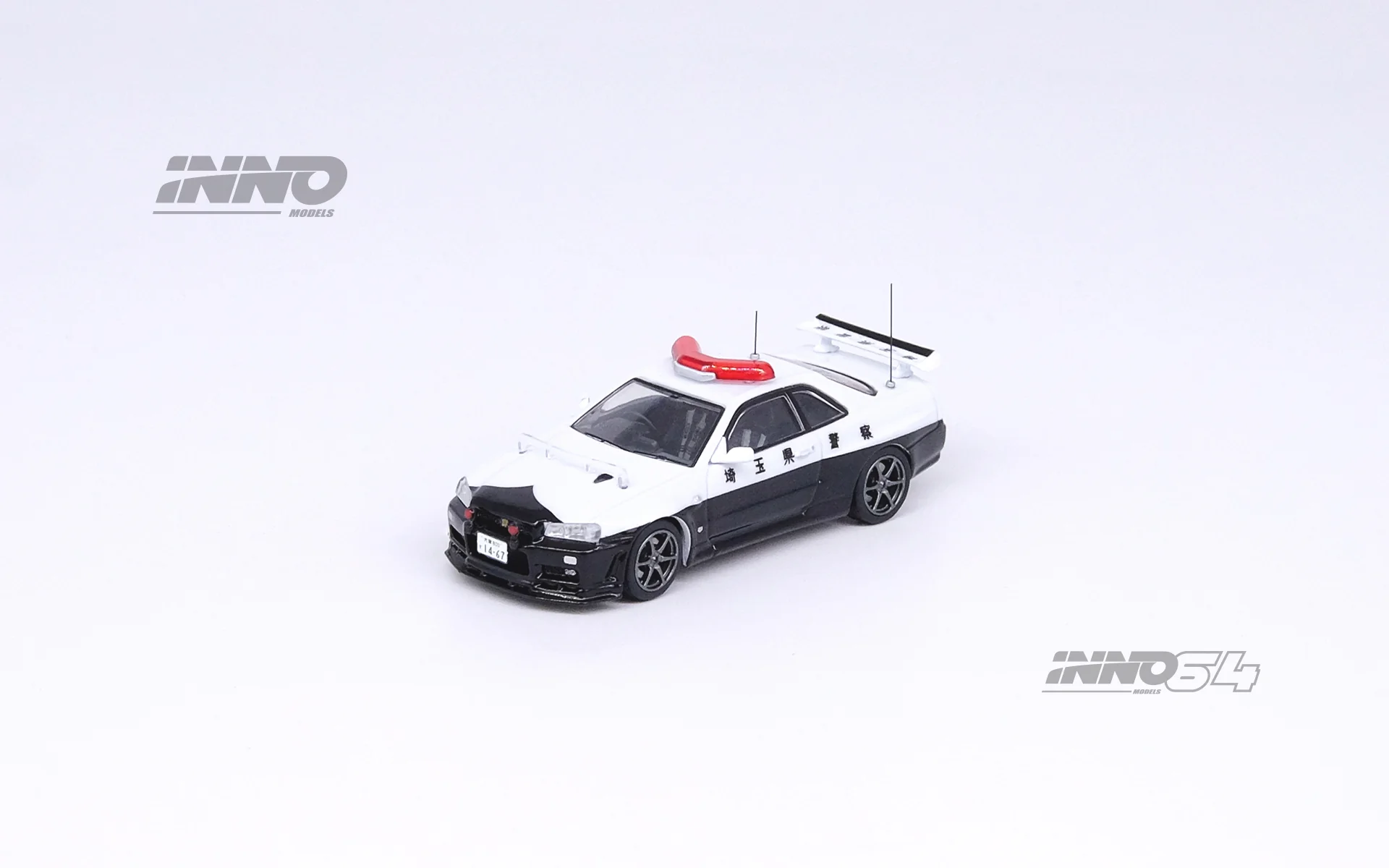 INNO64 1/64 NISSAN SKYLINE GT-R (R34) Japanese Police Car IN64-R34-JPC - Image 3