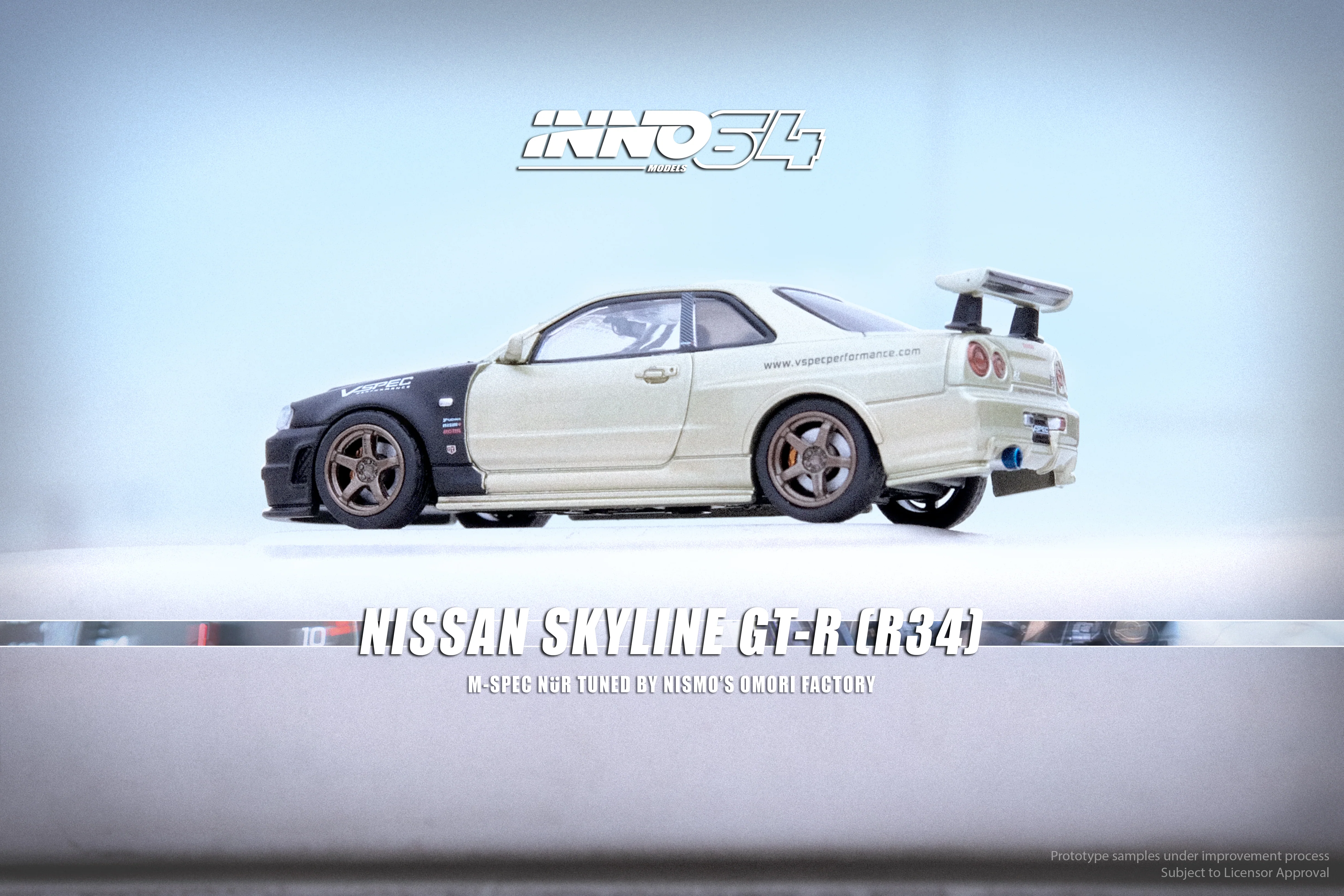 INNO64 1/64 NISSAN SKYLINE GT-R (R34) M-SPEC NUR Tuned by NISMO OMORI FACTORY IN64-R34MS-NOF - Image 5