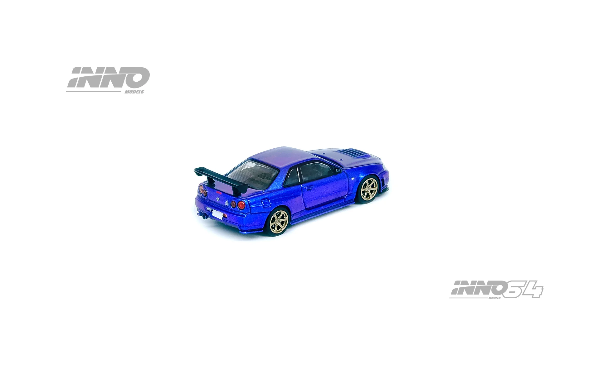 INNO64 1/64 NISSAN SKYLINE GT-R (R34) Midnight Purple II IN64-R34RT-MPII - Image 3