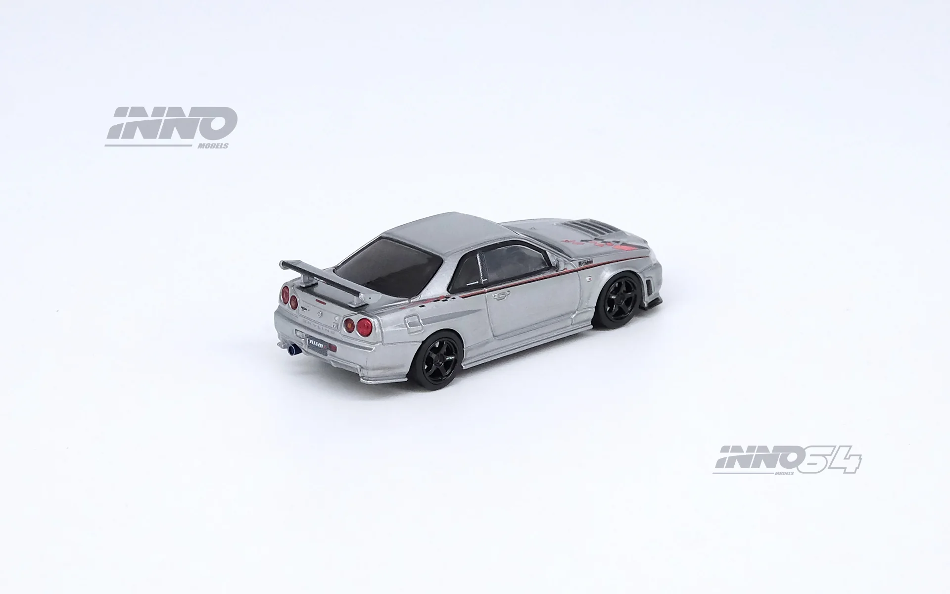 INNO64 1/64 NISSAN SKYLINE GT-R R34 R-TUNE Silver IN64-R34RT-SIL - Image 4