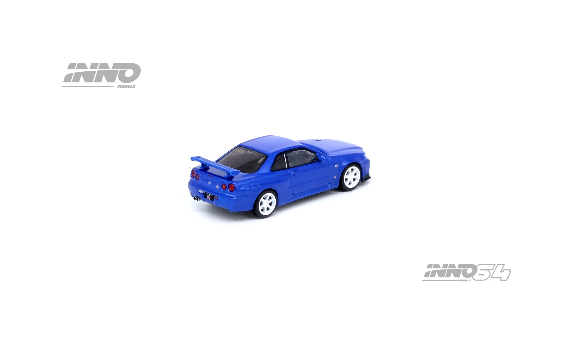 INNO64 1/64 NISSAN SKYLINE GT-R (R34) V-Spec II Nur Bayside Blue IN64-R34VS-BLU - Image 3