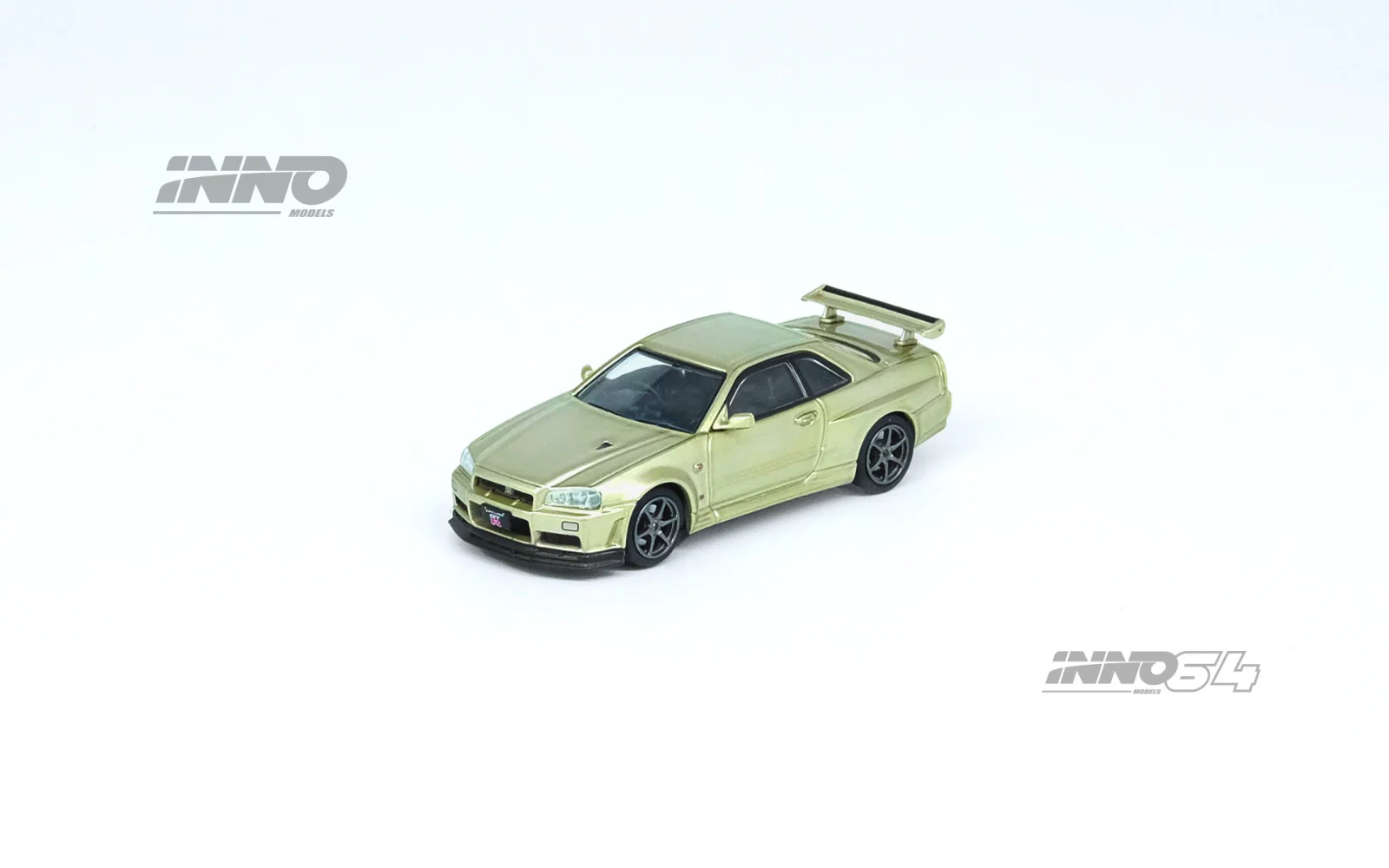 INNO64 1/64 NISSAN SKYLINE GT-R (R34) V-Spec II Nür Millennium Jade IN64-R34VS-MJADE - Image 2