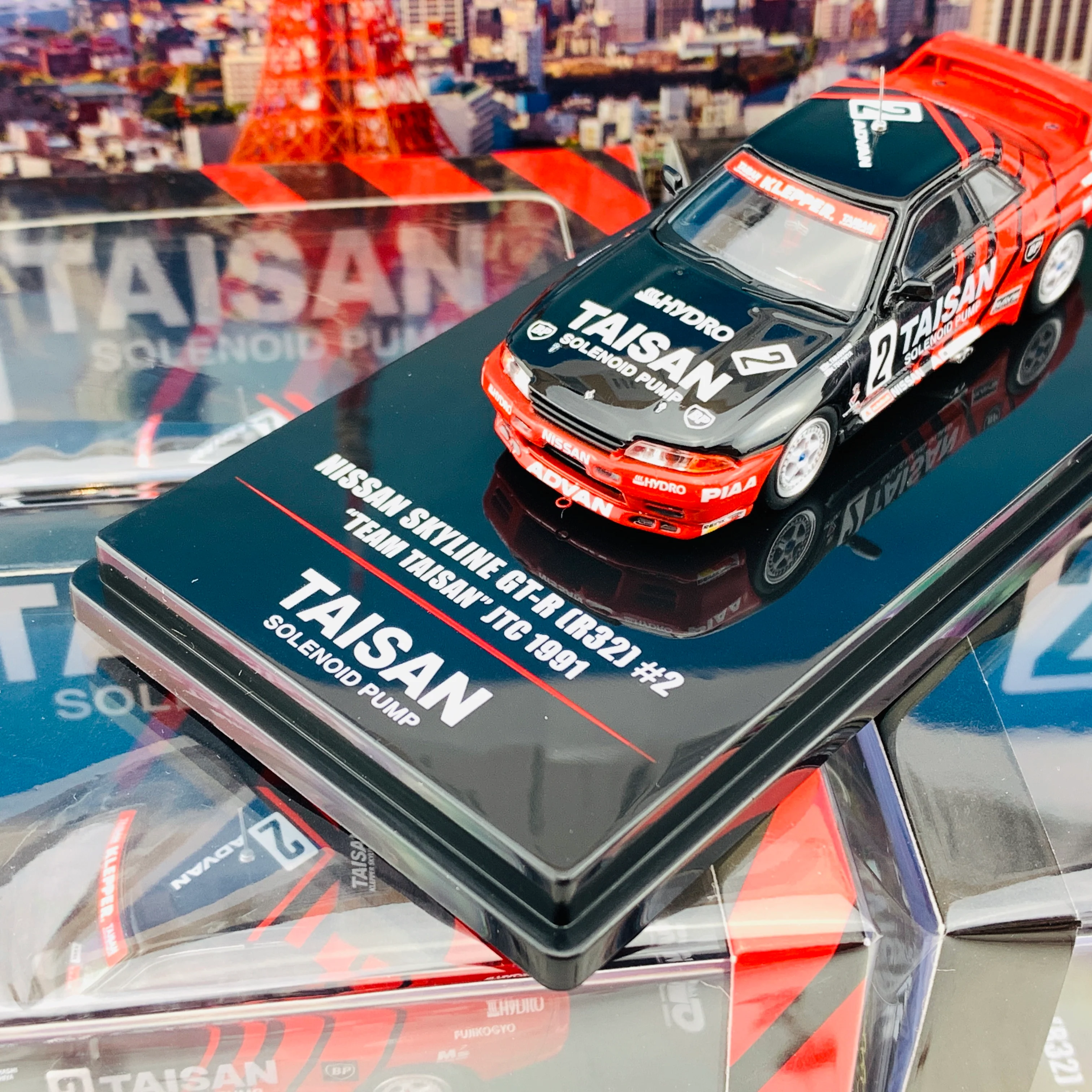 INNO64 1/64 NISSAN SKYLINE GTR R32 #2 "TAISAN KLEPPER"  JTC 1991 IN64-R32-TS91 - Image 3