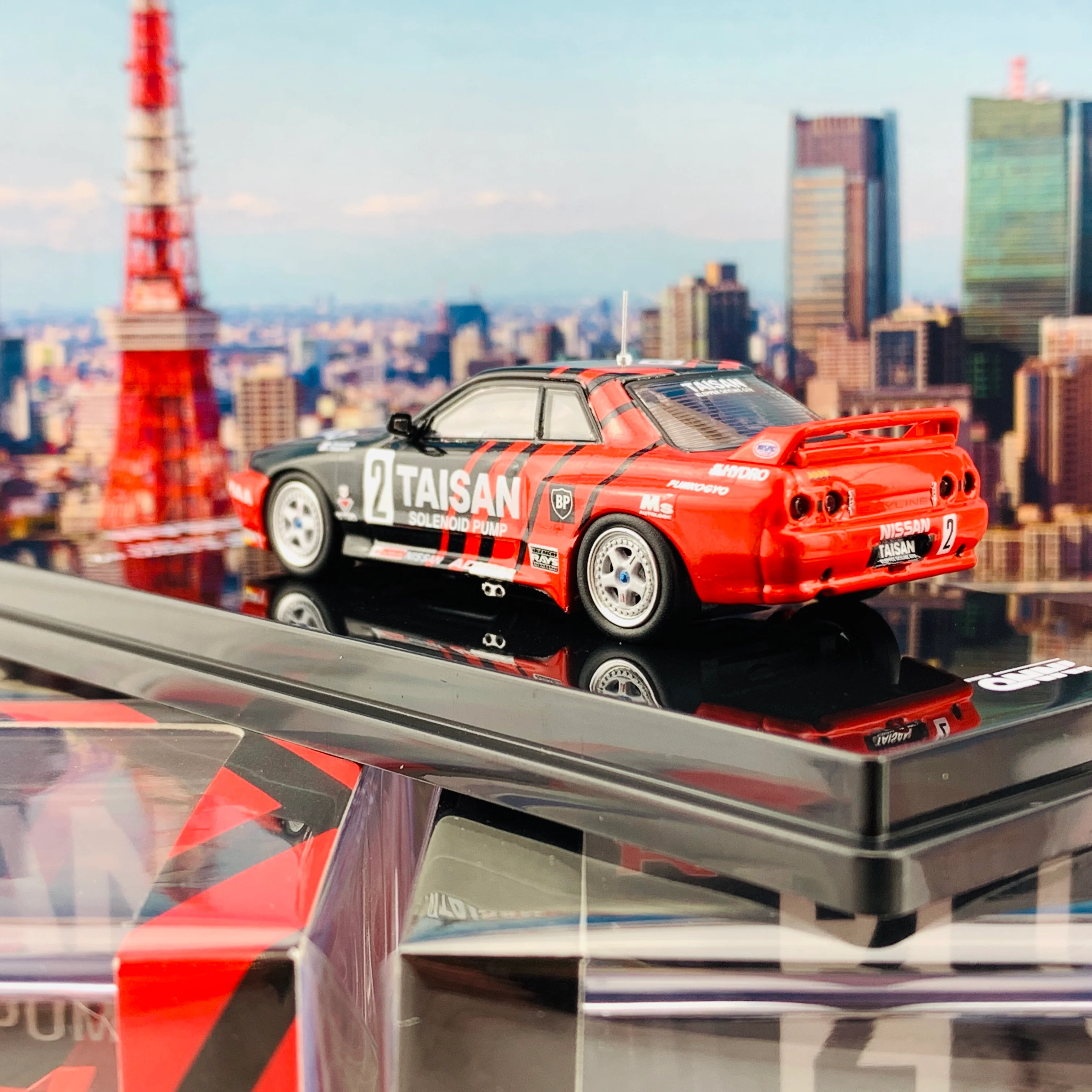 INNO64 1/64 NISSAN SKYLINE GTR R32 #2 "TAISAN KLEPPER"  JTC 1991 IN64-R32-TS91 - Image 5