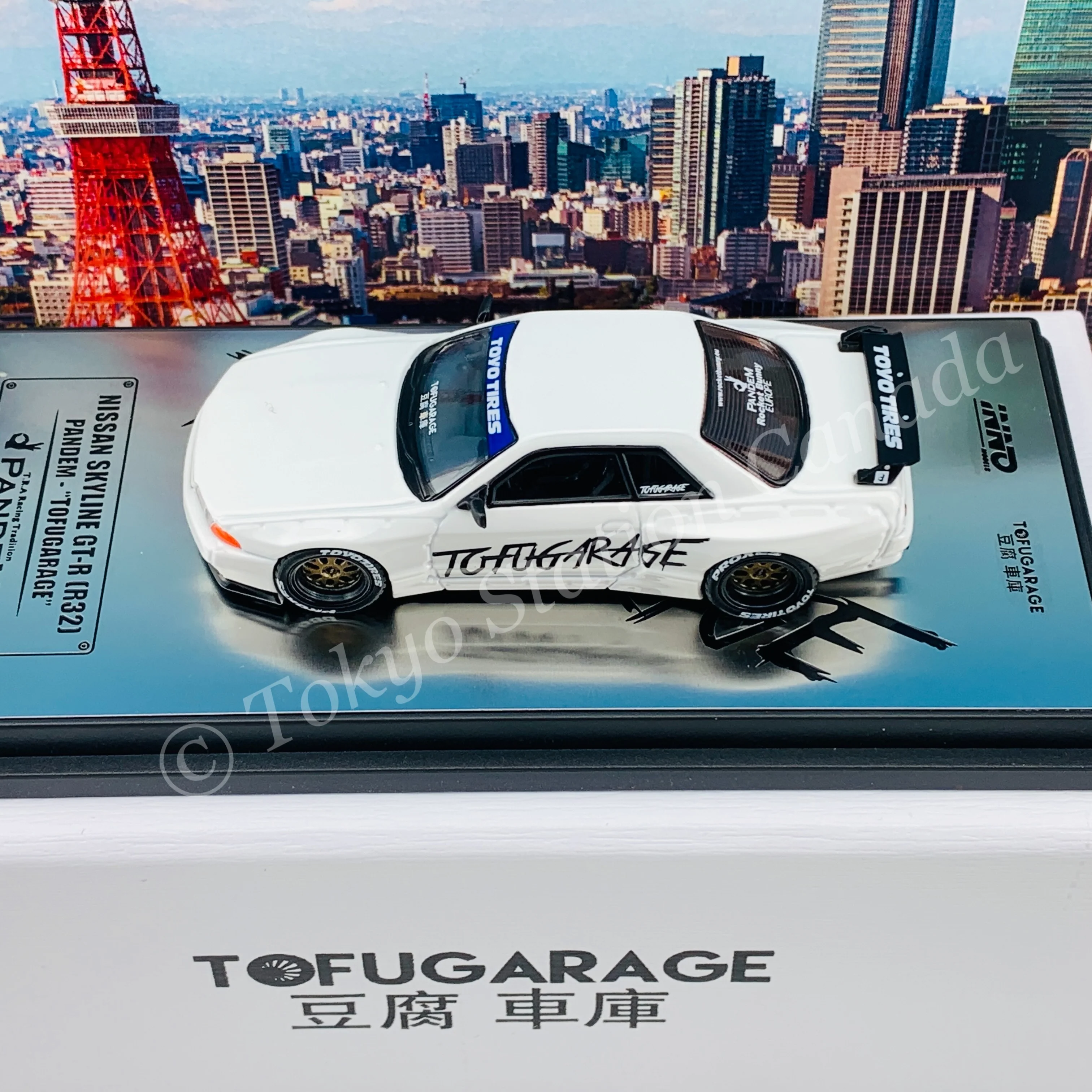 INNO64 1/64 NISSAN SKYLINE GTR R32 PANDEM "TOFUGARAGE"  IN64-R32P-TFGR - Image 4